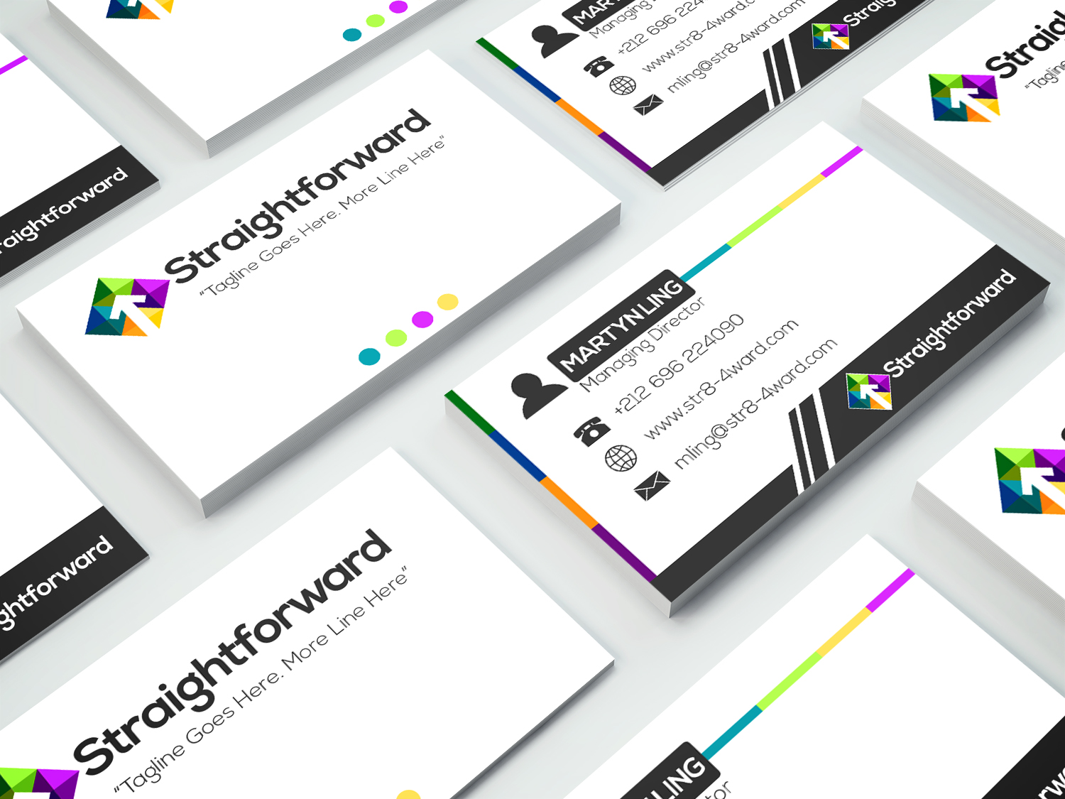 StraighForward business card by Kuyaj StraighForward business card in Business Card Design Inspiration by Kuyaj