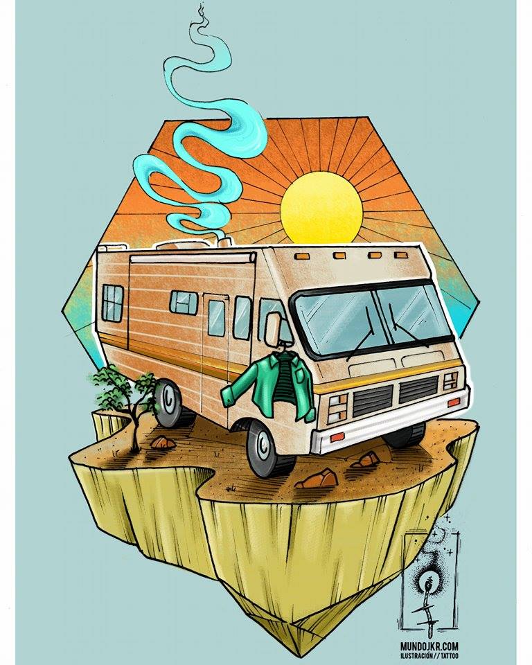 Breaking Bad in Digital Art Inspiration by Diego Jkr