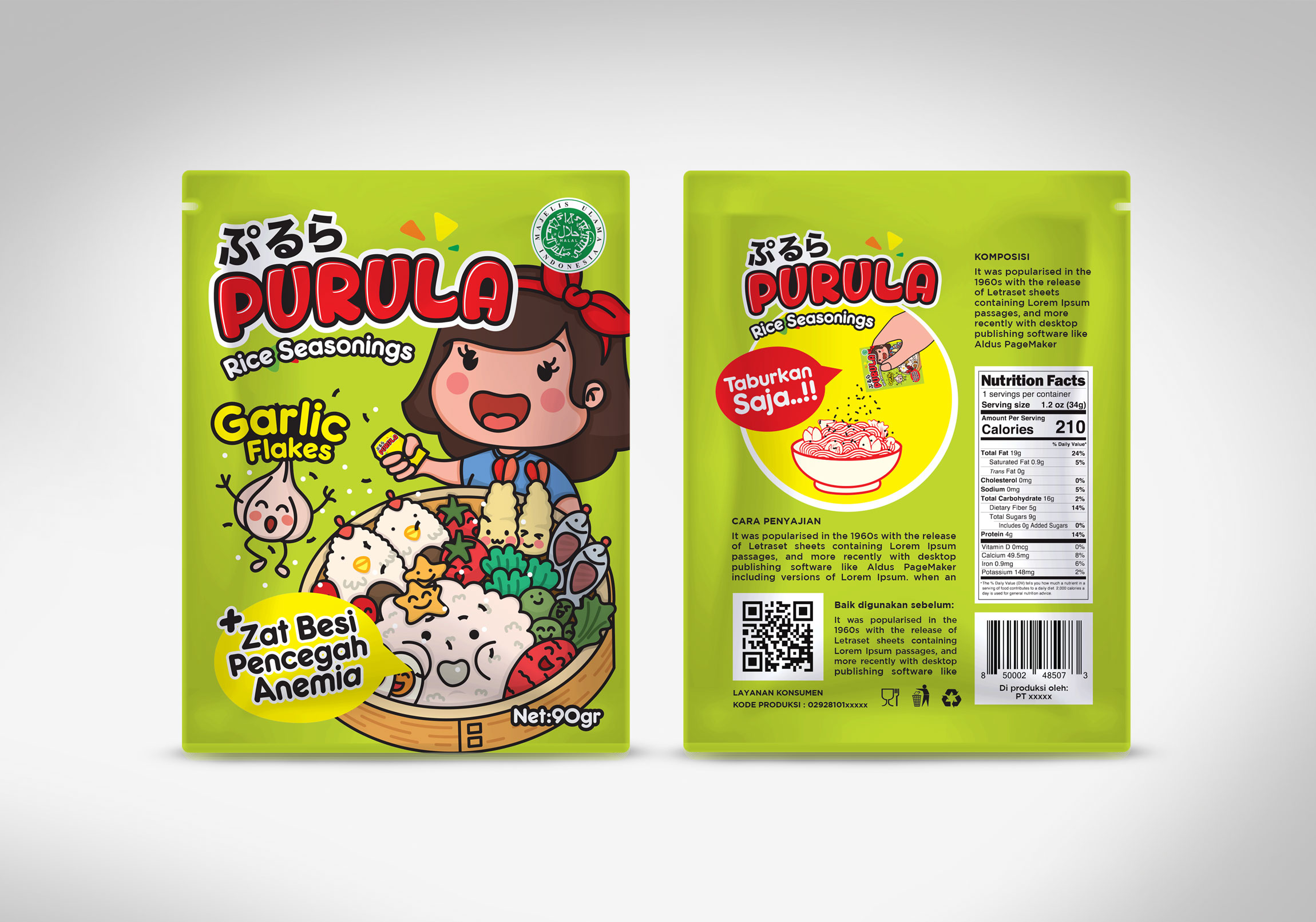 Purula Rice Seasoning by Riadhi Istiartanto Purula Rice Seasoning in Packaging Design Inspiration by Riadhi Istiartanto