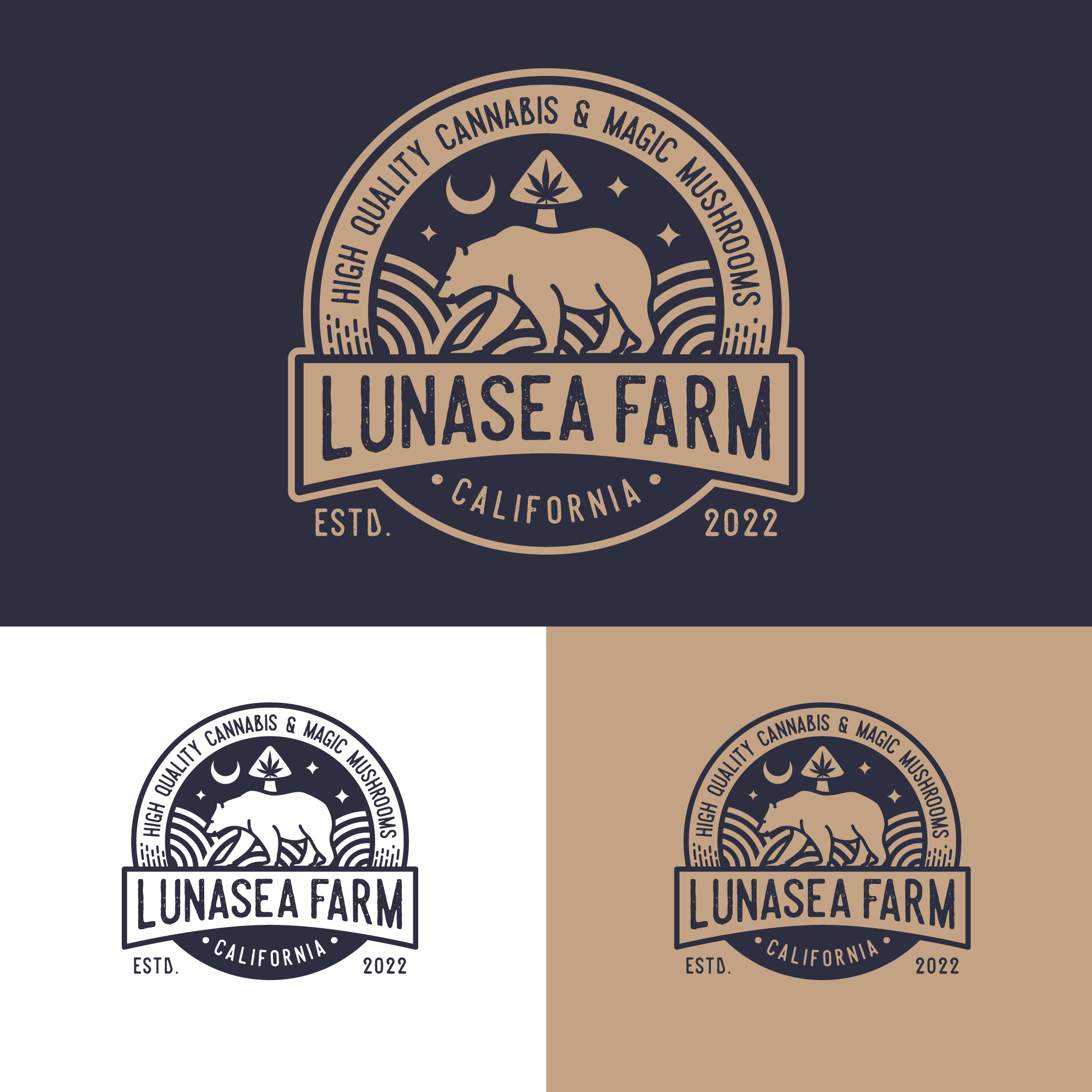 cannabis farm logo by Riadhi Istiartanto cannabis farm logo in Logo Design Inspiration by Riadhi Istiartanto