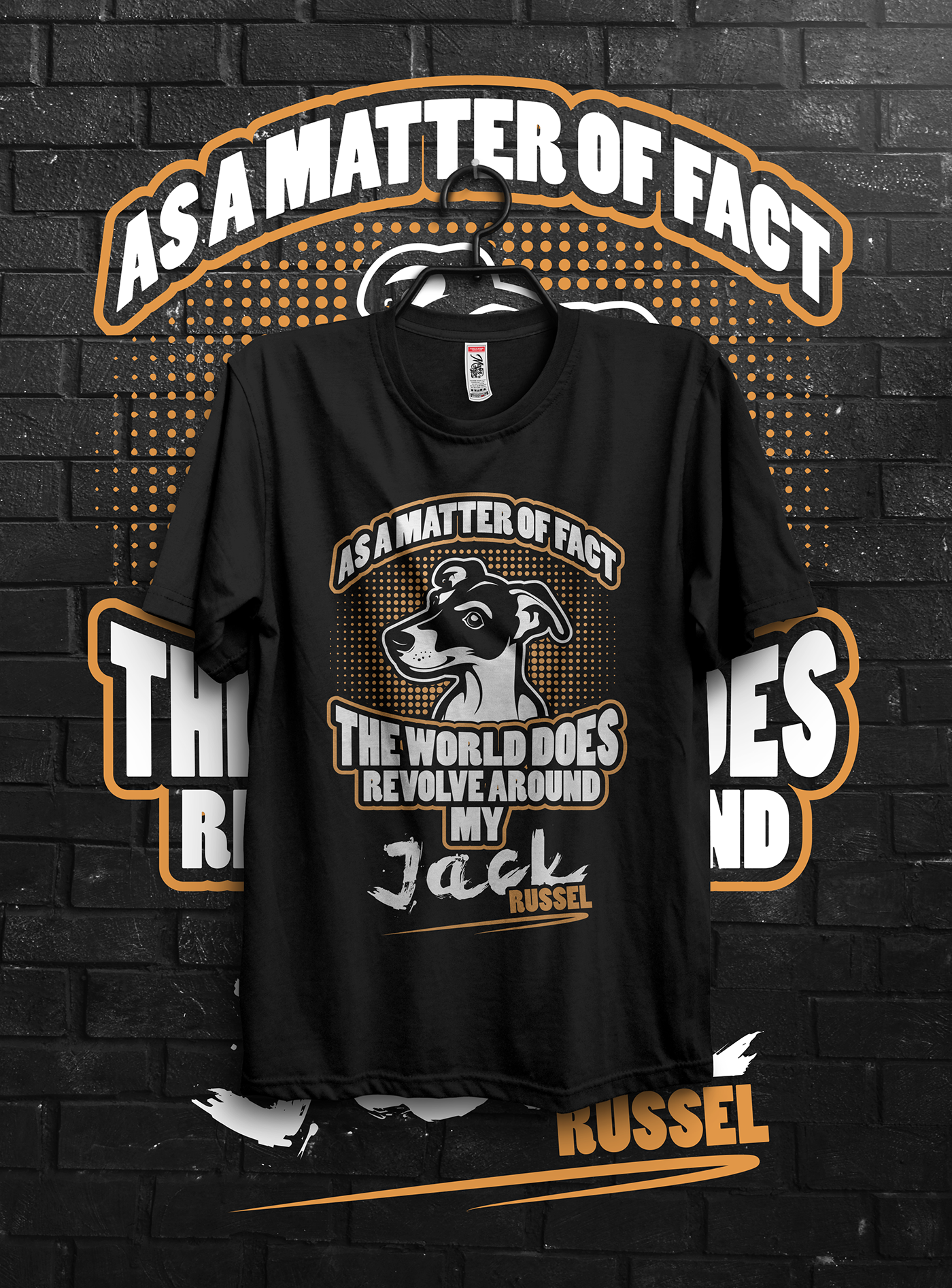 jack Russel in T-Shirt Design Inspiration by Msdsigns