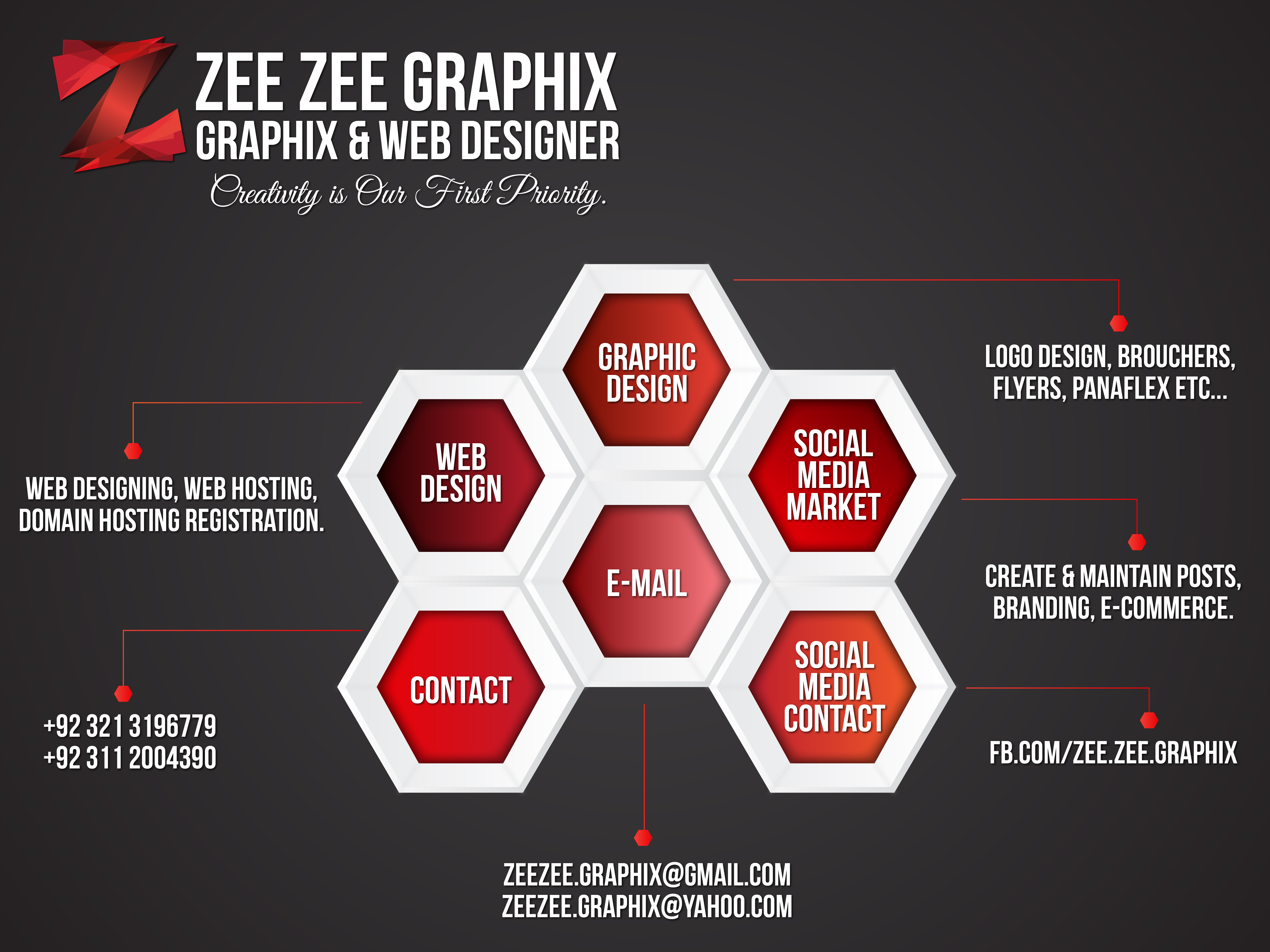 Zee Zee Graphix Print Flyer Design Inspiration 107297 By