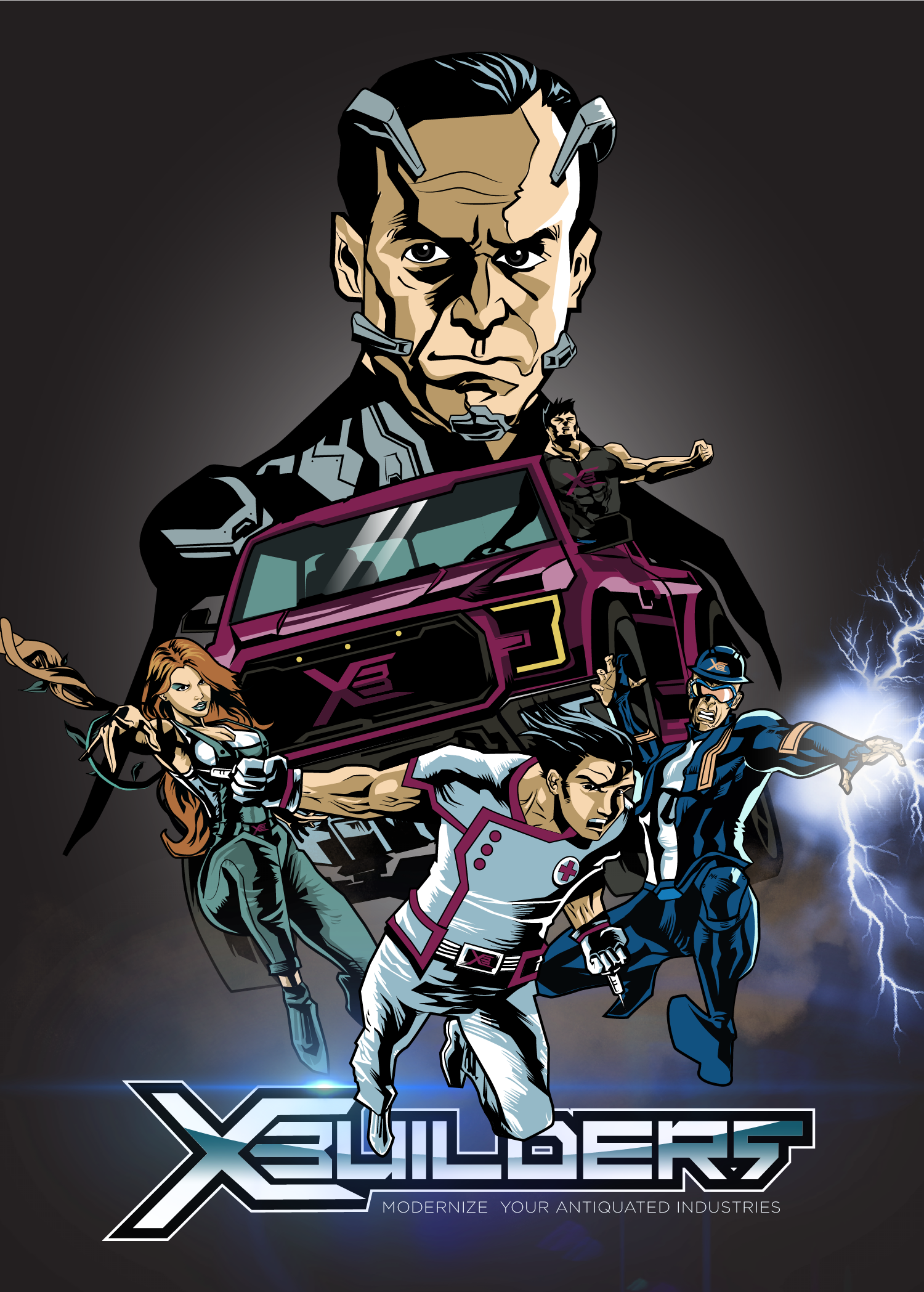 X-builders in Poster Design Inspiration by Planet6th1