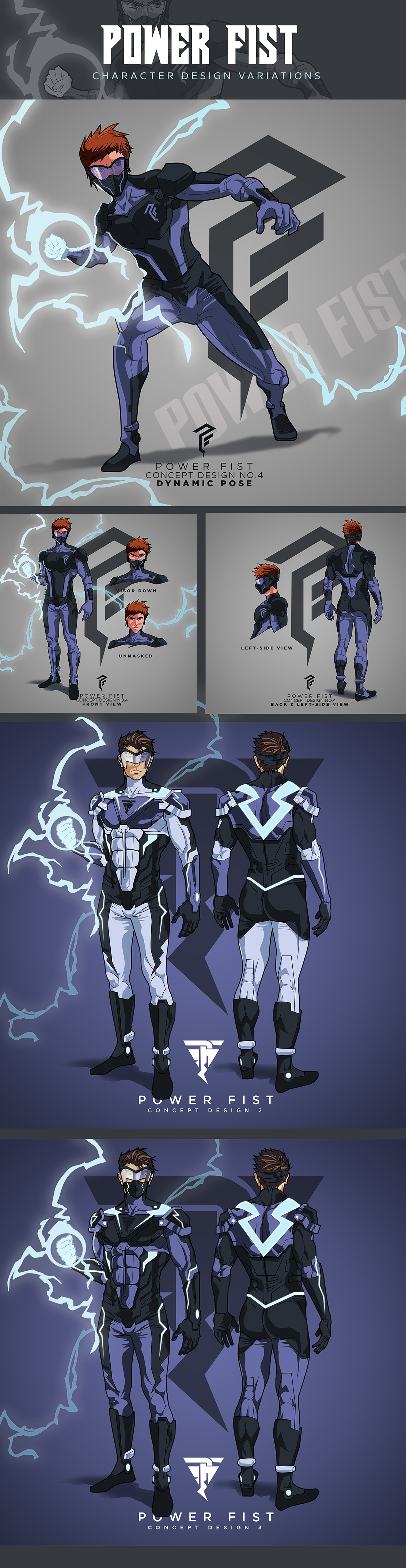 Power FIst in Character & Mascot design Inspiration by Planet6th1