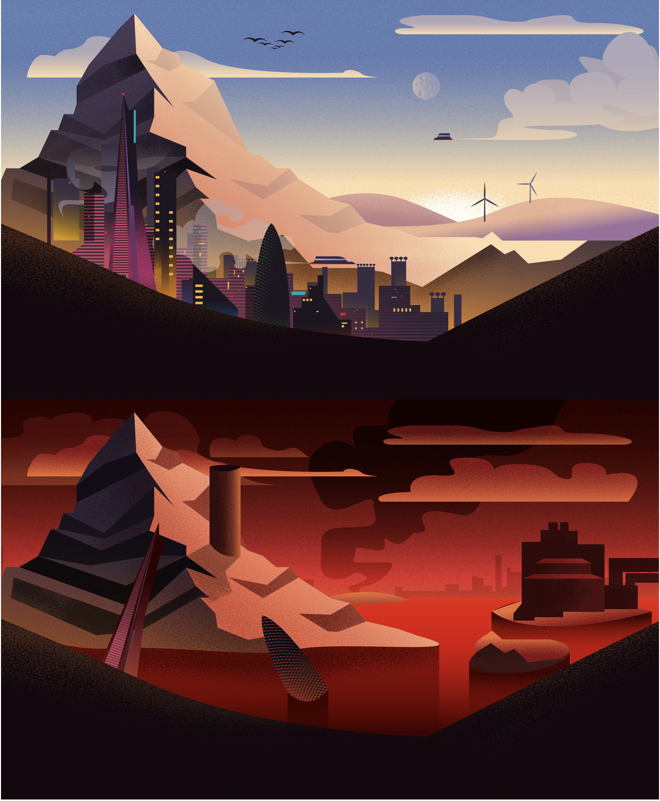 2099 in Illustration and Graphics Inspiration by Tom Huxley