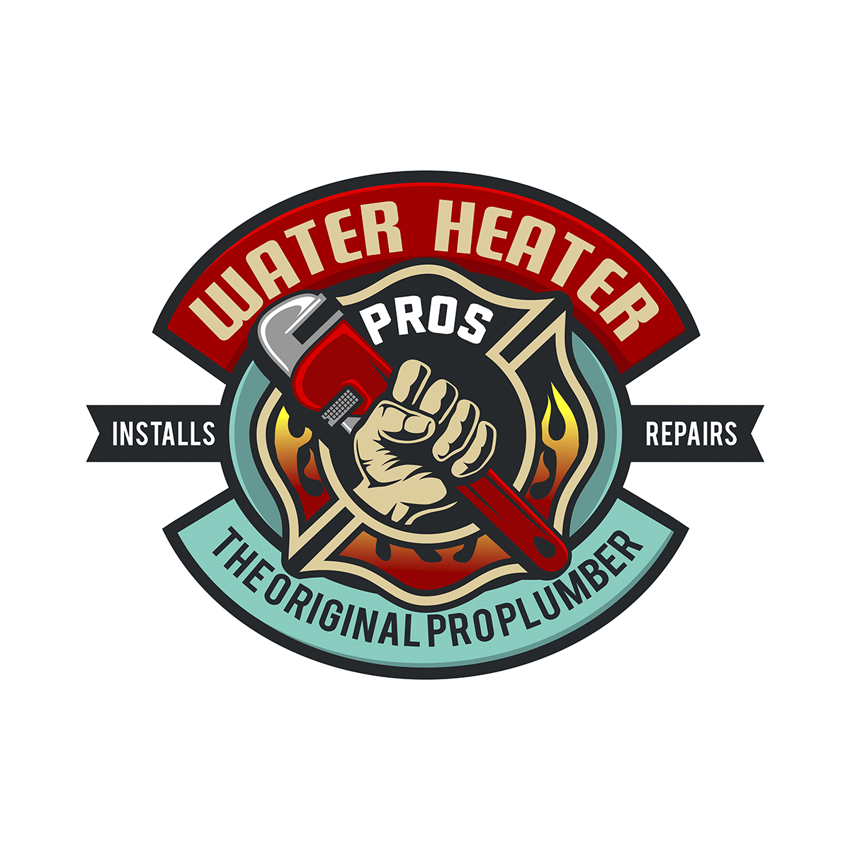 Water Heater Pros by Basef Water Heater Pros in Logo Design Inspiration by Basef