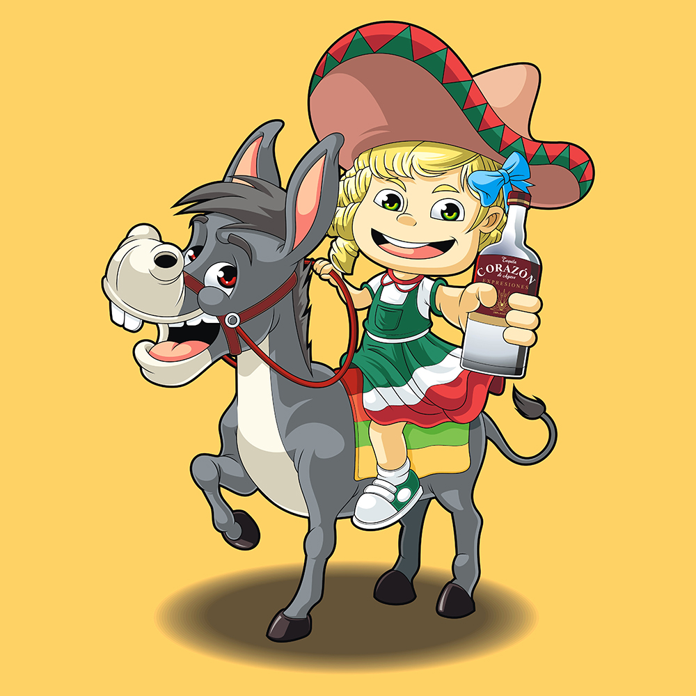 Tequila Illustration in Illustration and Graphics Inspiration by Billie Go