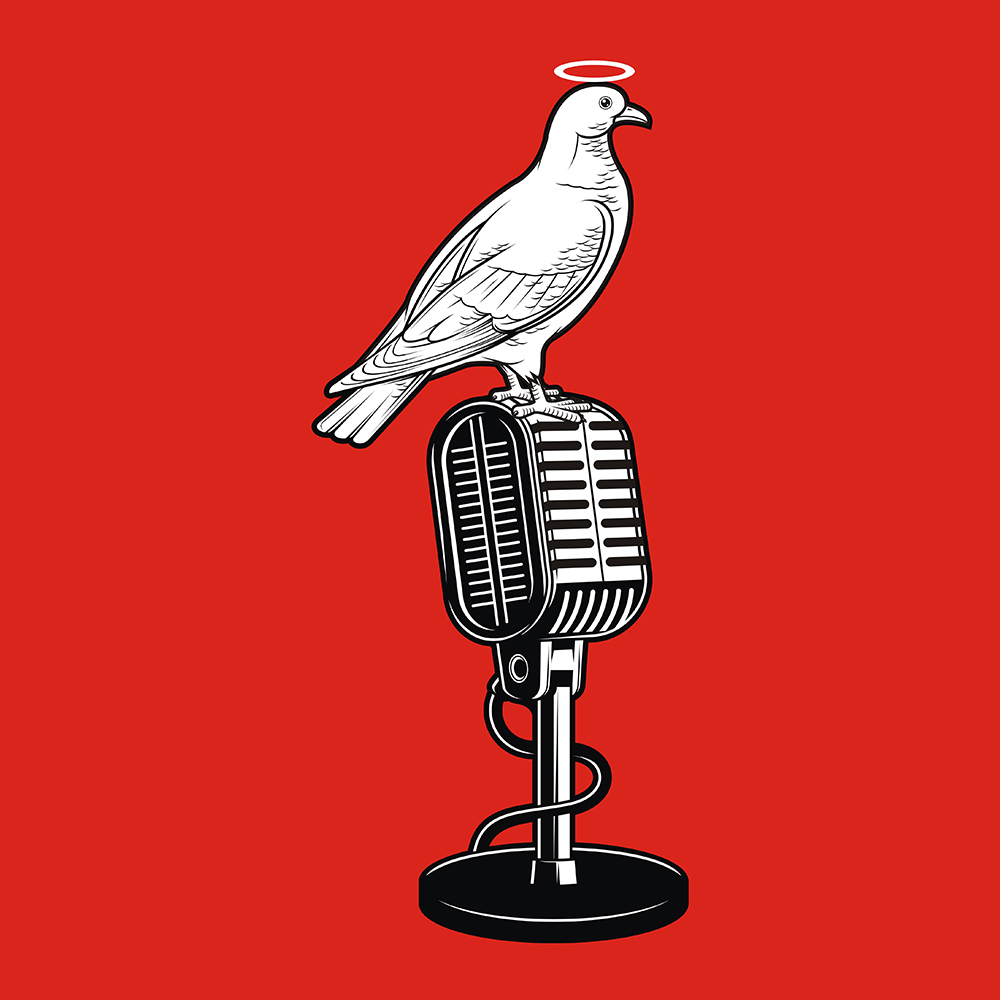Dove and Mic by Billie Go Dove and Mic in Bag & Tote Design Inspiration by Billie Go