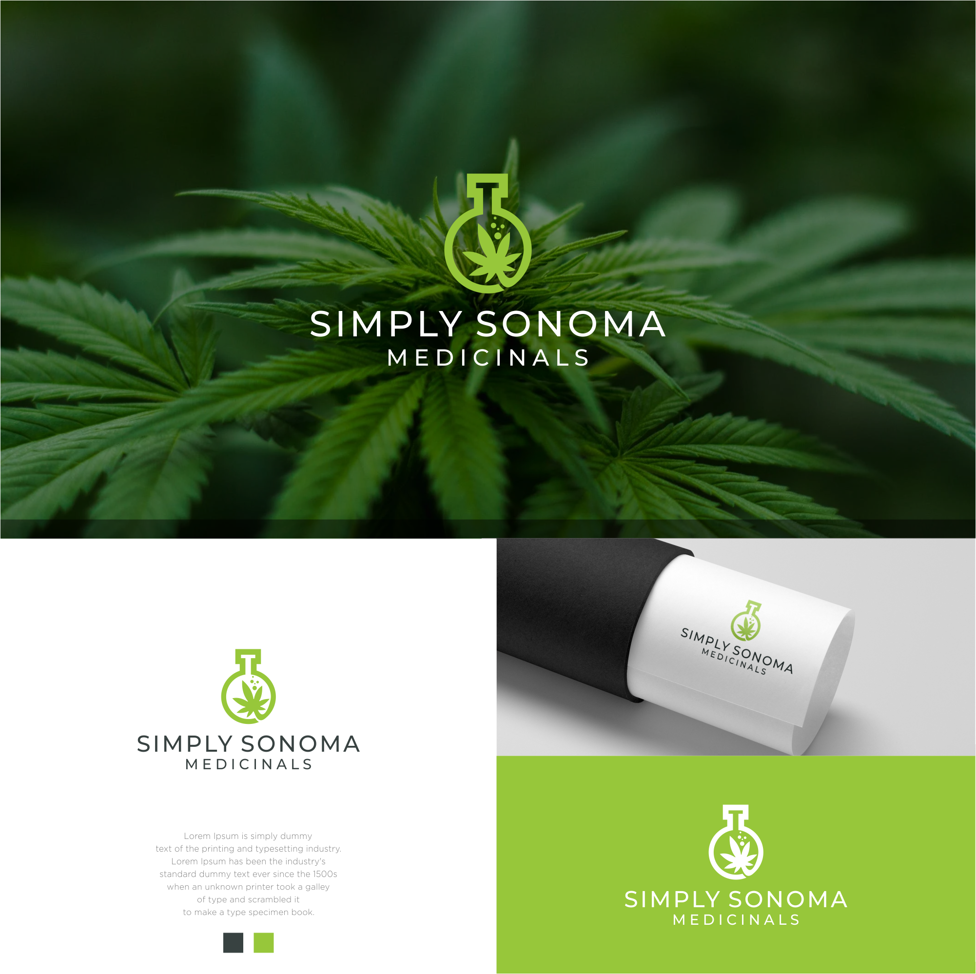 Marijuana logo in Logo And Business Card Design Inspiration by 29graphic™