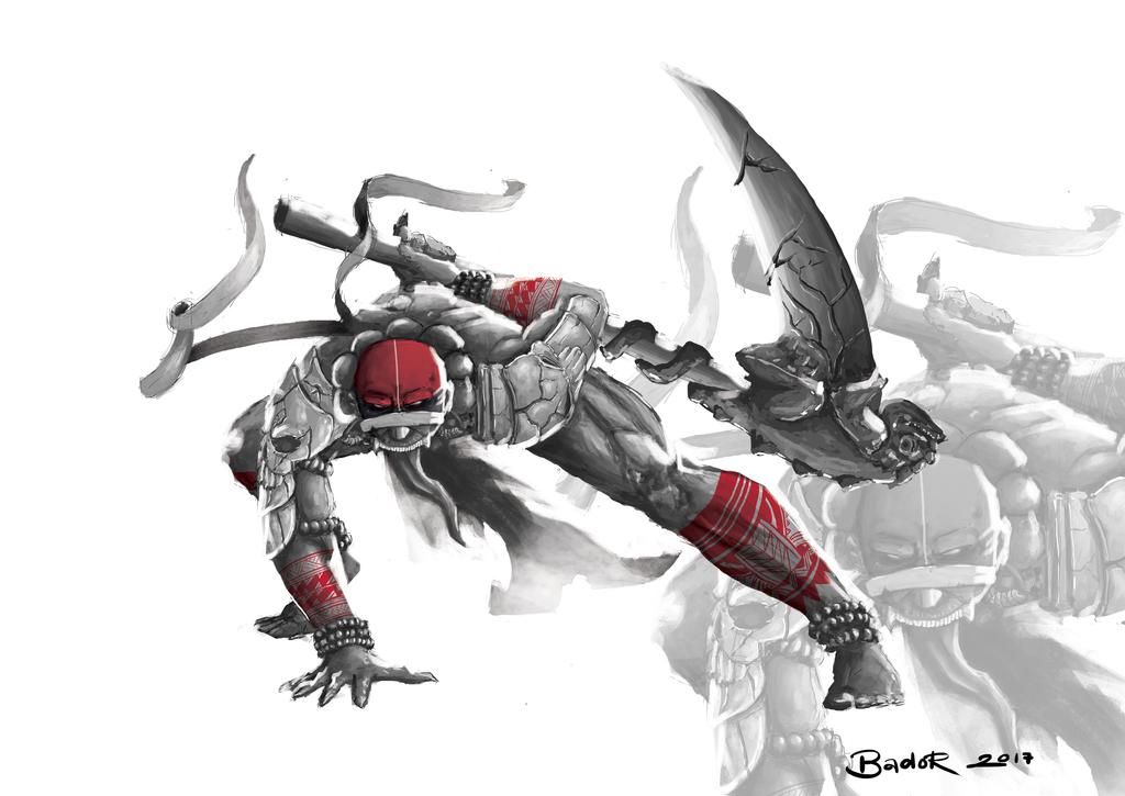 tribal warrior in Illustration and Graphics Inspiration by Salvador.capuyan