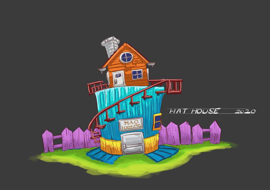 mad hatter house by Salvador.capuyan mad hatter house in Illustration and Graphics Inspiration by Salvador.capuyan