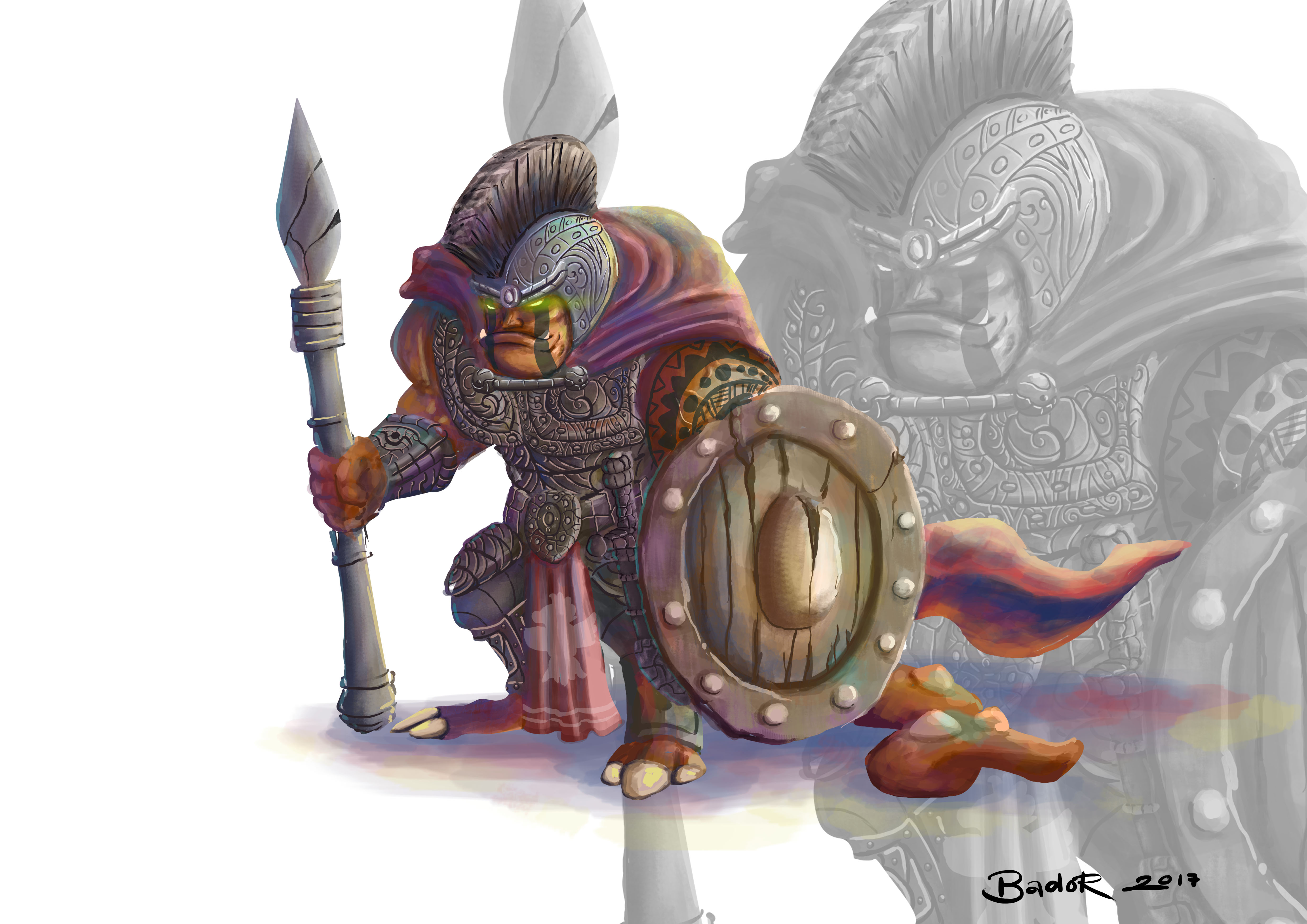 orc warrior by Salvador.capuyan orc warrior in Illustration and Graphics Inspiration by Salvador.capuyan