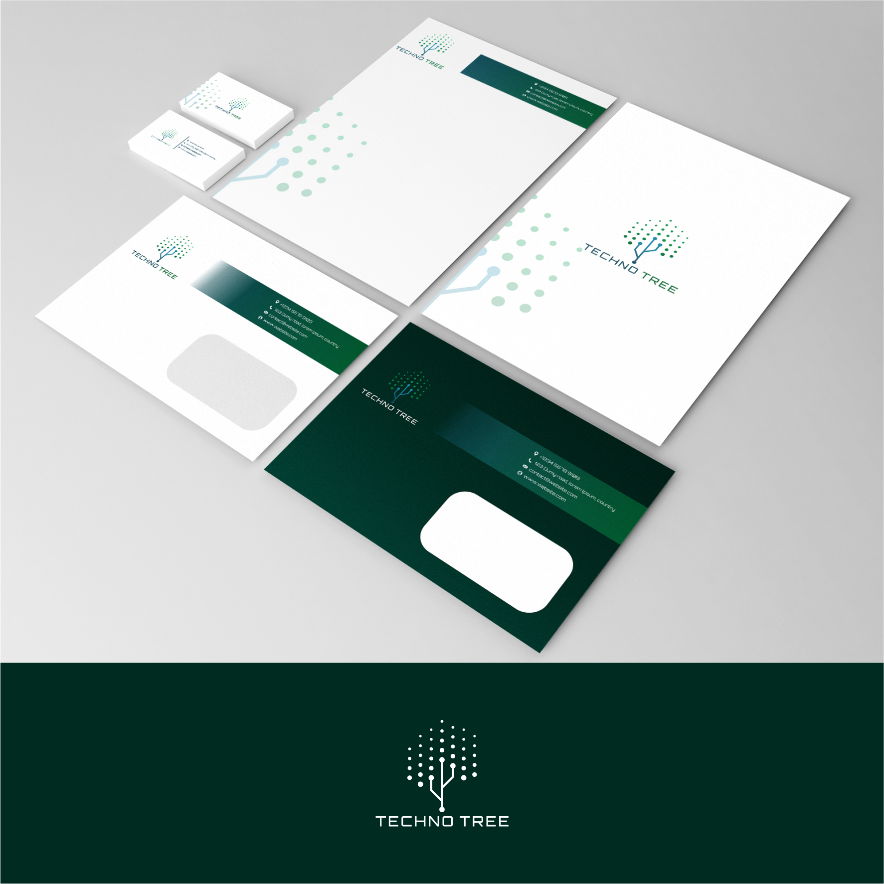 TECHNO TREE in Logo & Brand Identity Inspiration by Gigifira99