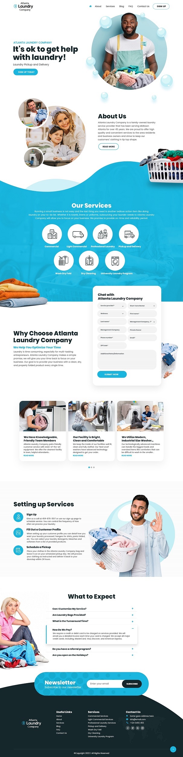 Laundry in Website Design Inspiration by Siam