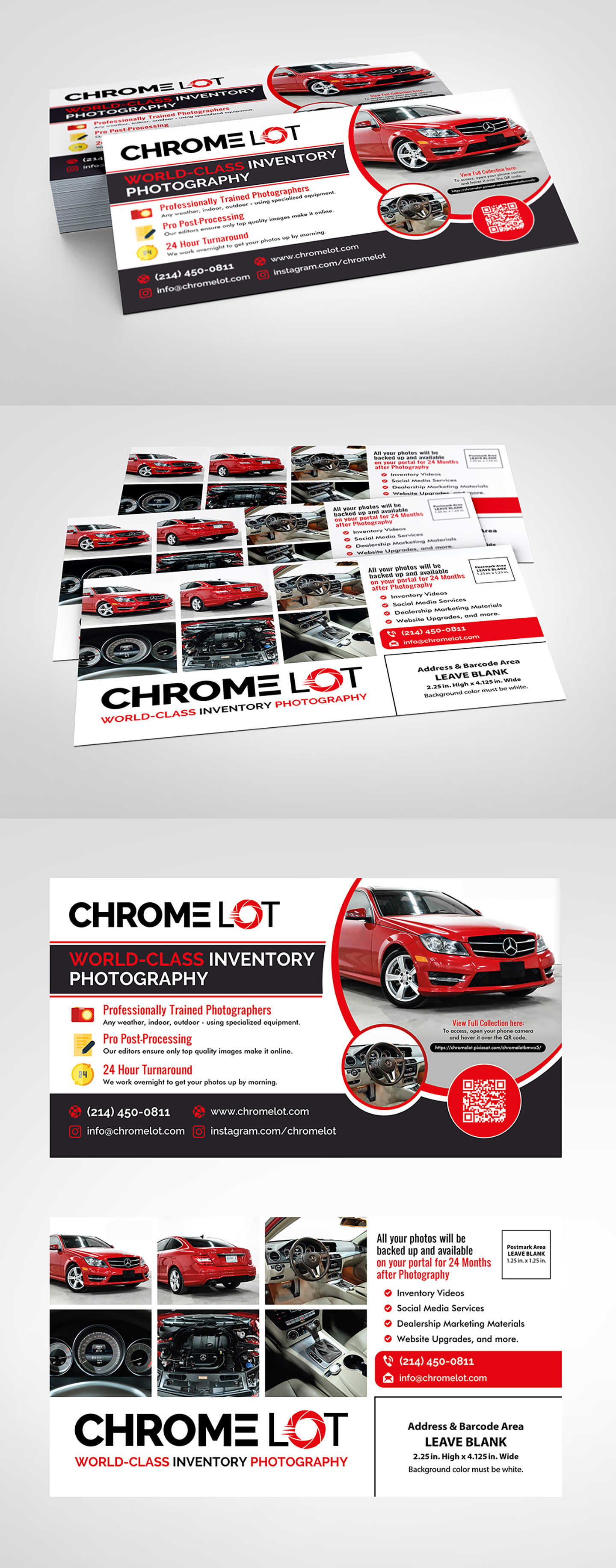 Post Card Design for ChromeLot by Design House Post Card Design for ChromeLot in Postcard design Inspiration by Design House