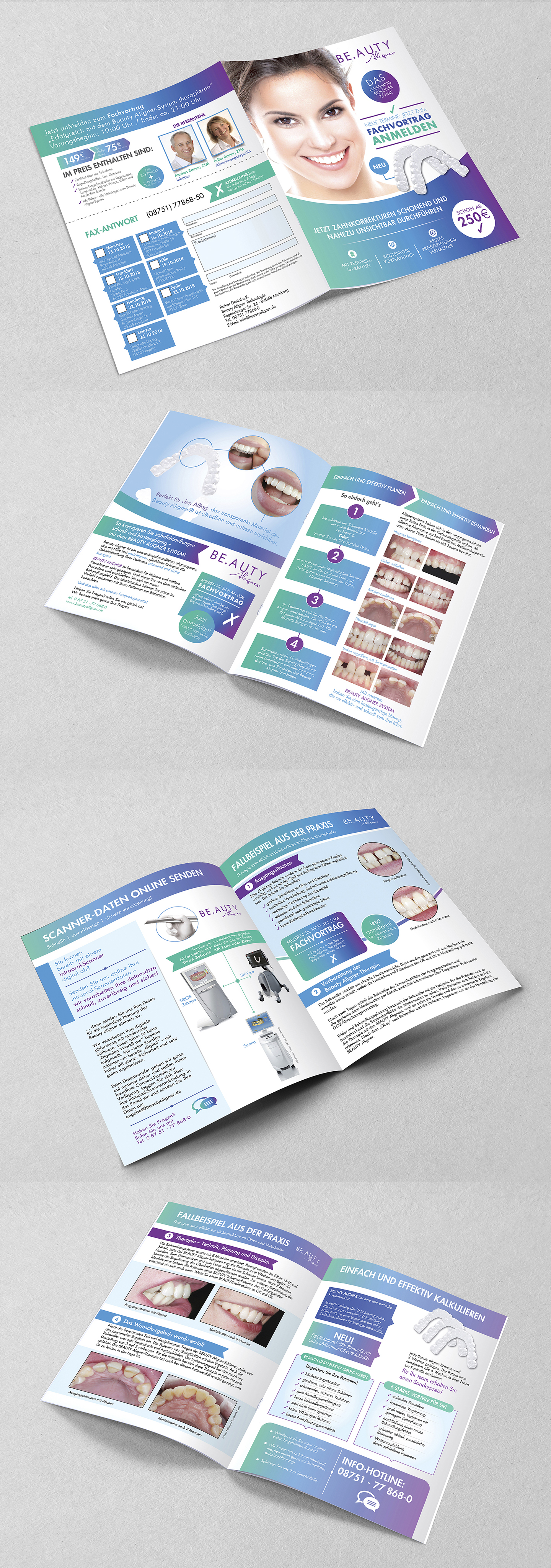 Bi-Fold Brochure for Dental Clinic by Nexus Studio Bi-Fold Brochure for Dental Clinic in Brochure Design Inspiration by Nexus Studio