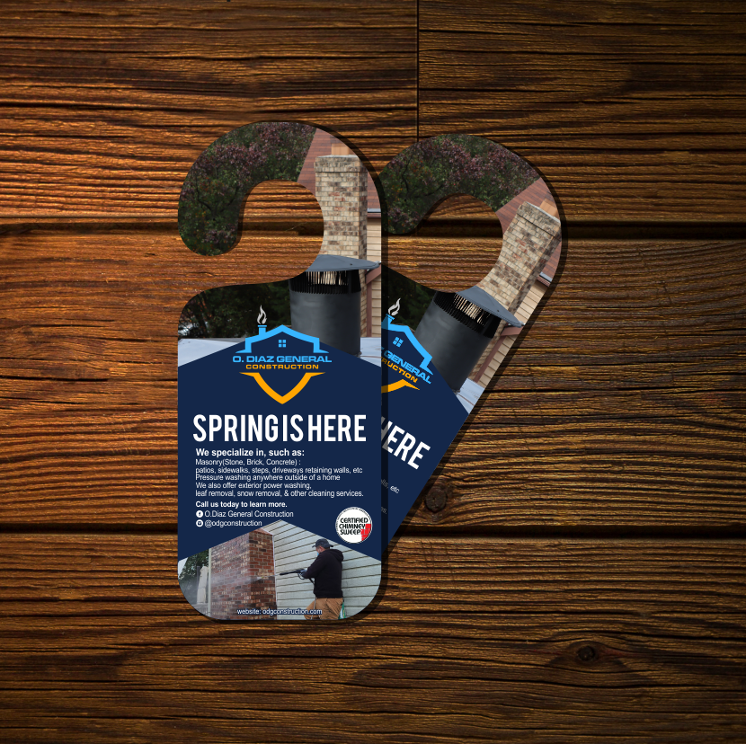 Home improvement Print flyer design (door hanger) by Stones X Home improvement Print flyer design (door hanger) in Print flyer design Inspiration by Stones X