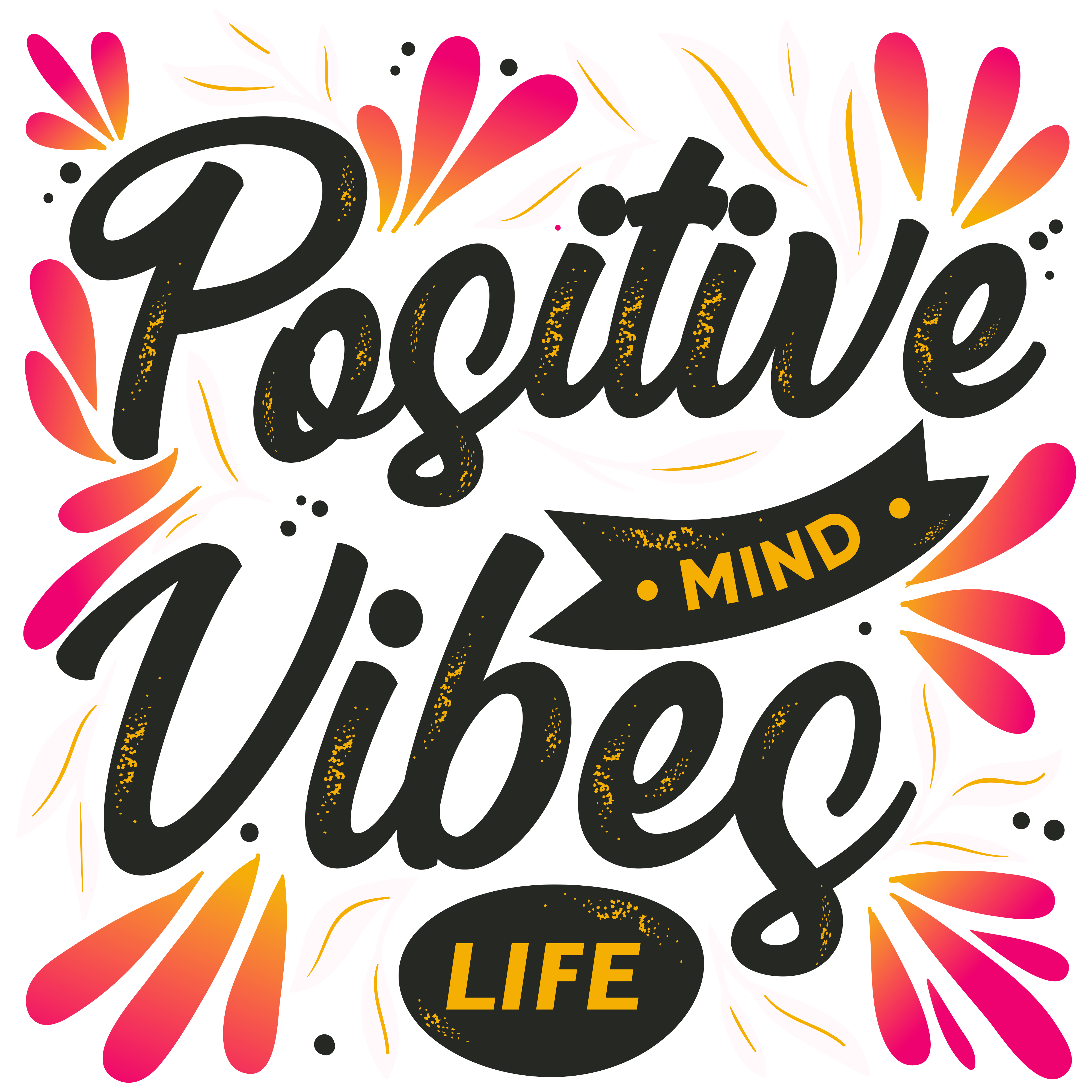 Positive Vibes by Vishnu Grover Positive Vibes in Lettering Art Inspiration by Vishnu Grover