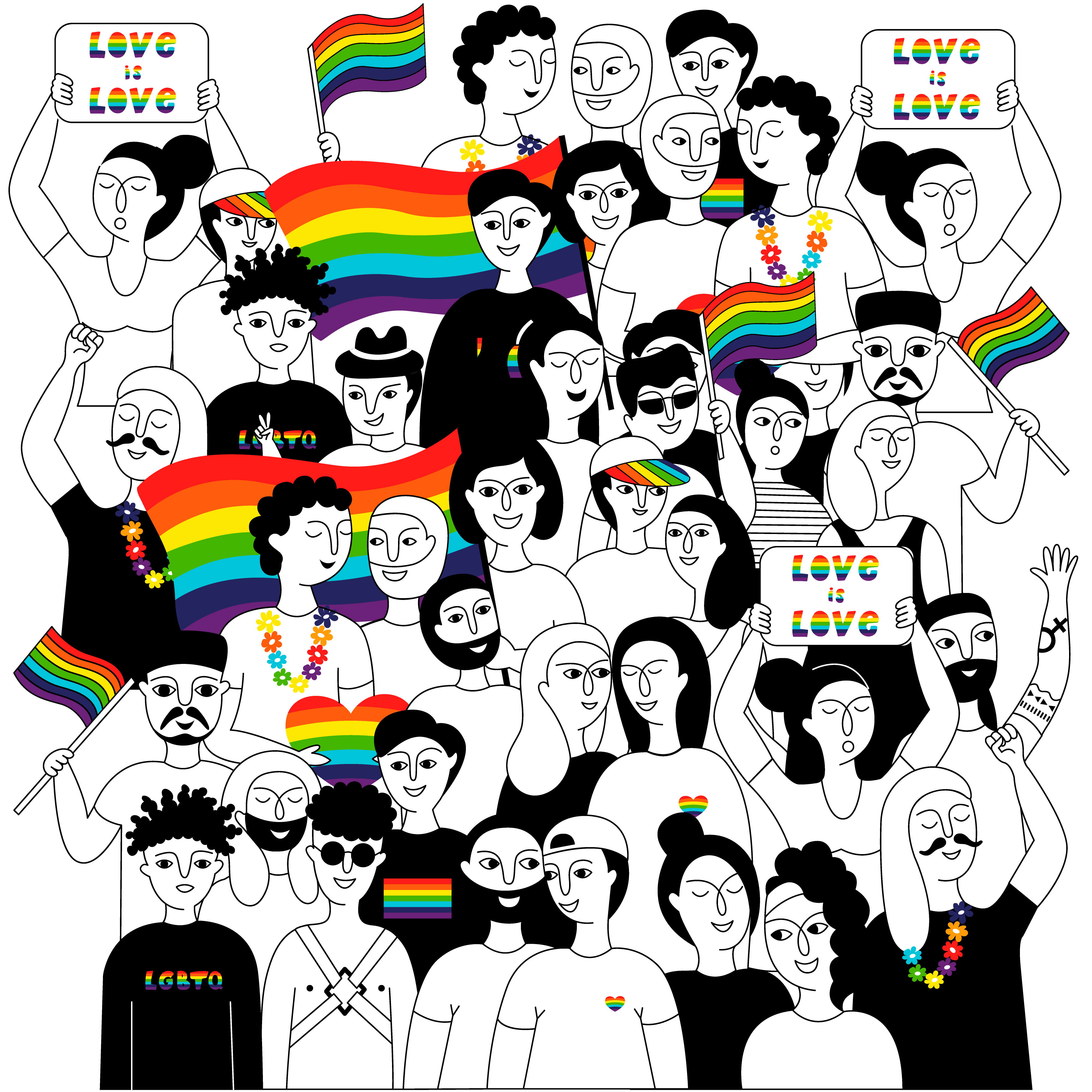 pride celebration by Vishnu Grover pride celebration in Pattern & Surface Design Inspiration by Vishnu Grover