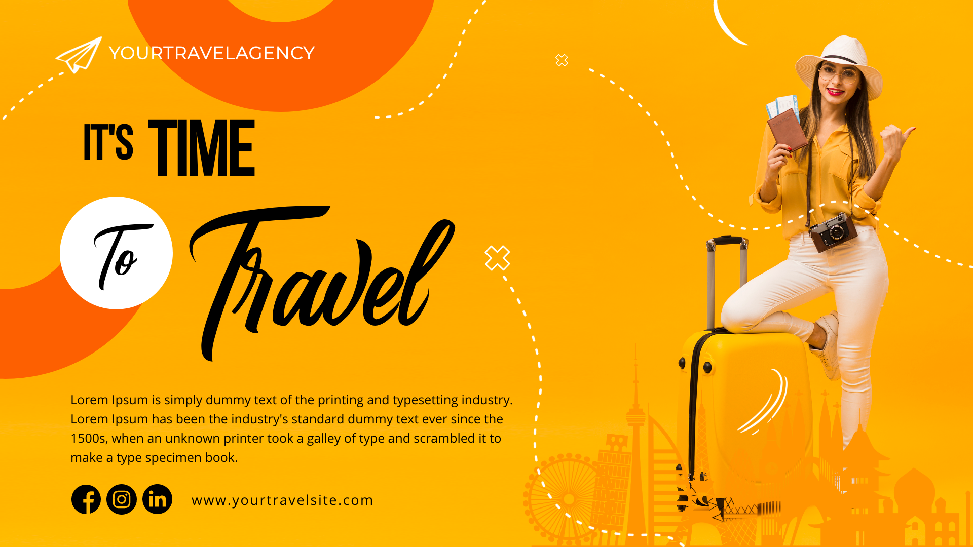It's ime to travel in Facebook Event Cover Inspiration by Vishnu Grover