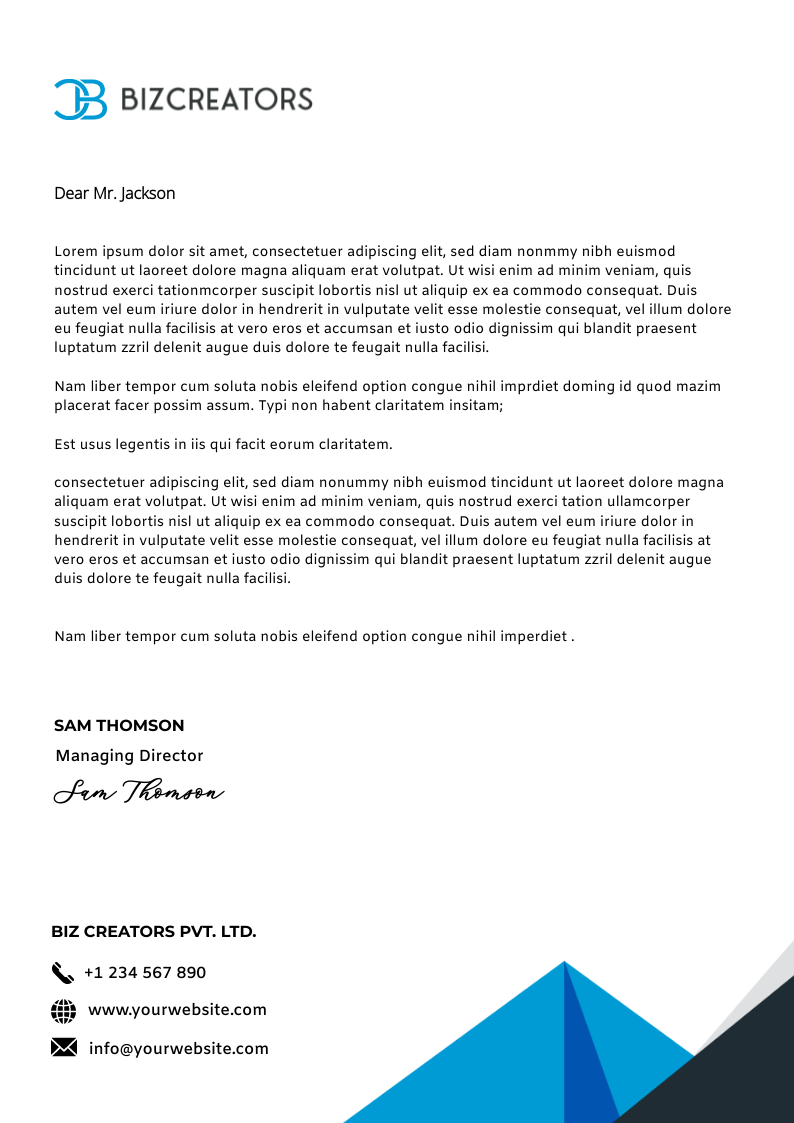 BUSINESS LETTERHEAD in Letterhead Design Inspiration by Vishnu Grover