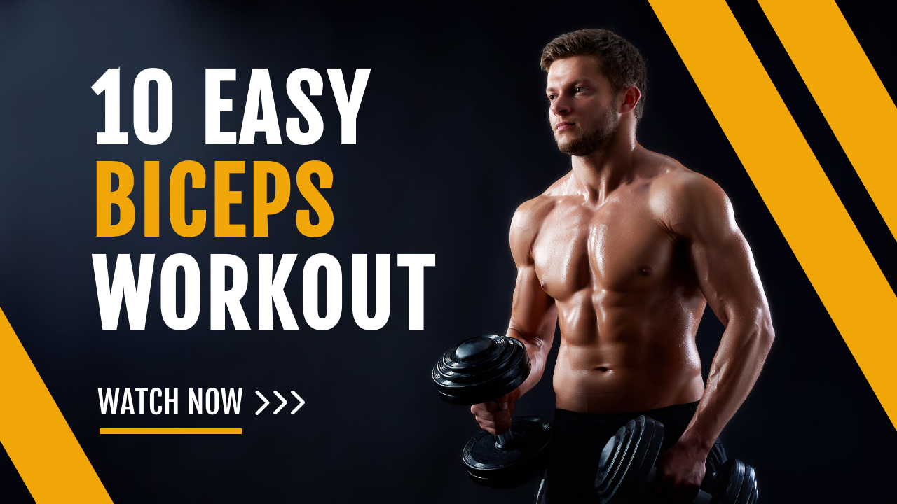 BICEPS WORKOUT in YouTube Thumbnail Inspiration by Vishnu Grover