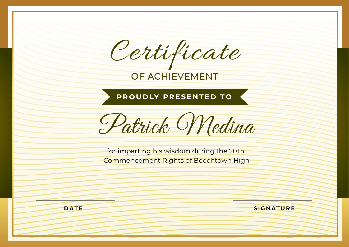 Certificate of achievement by Vishnu Grover Certificate of achievement in Certificate Inspiration by Vishnu Grover
