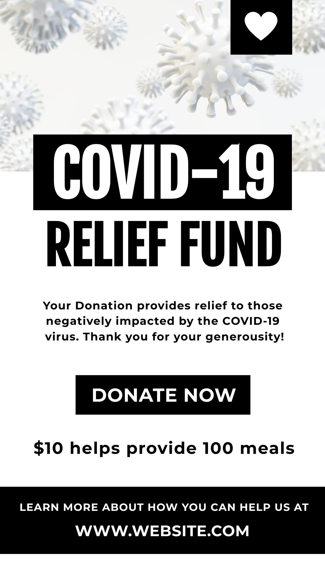 covid 19 relief fund in Whatsapp Story Inspiration by Vishnu Grover