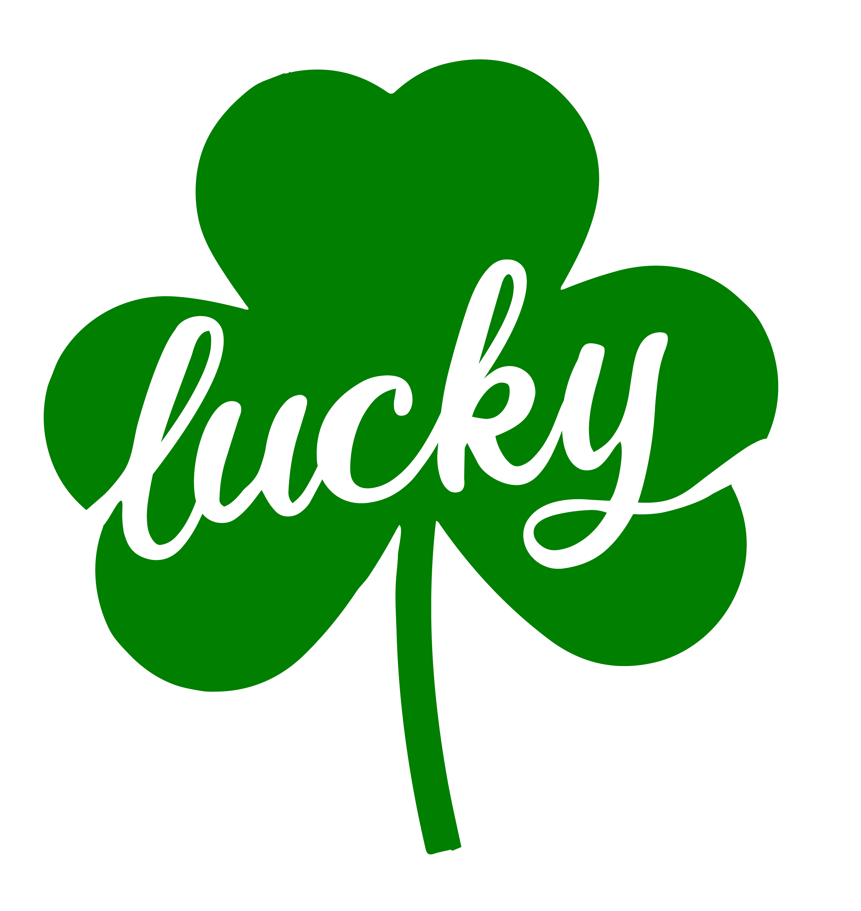 St. Patrick's Lucky Clover in Digital Art Inspiration by Daria Caratiuba