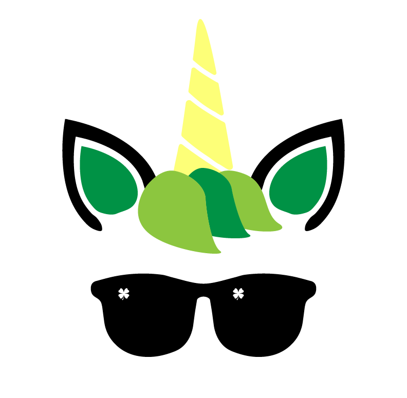 St. Patrick's Unicorn Head by Daria Caratiuba St. Patrick's Unicorn Head in Cartoon & Caricature Inspiration by Daria Caratiuba