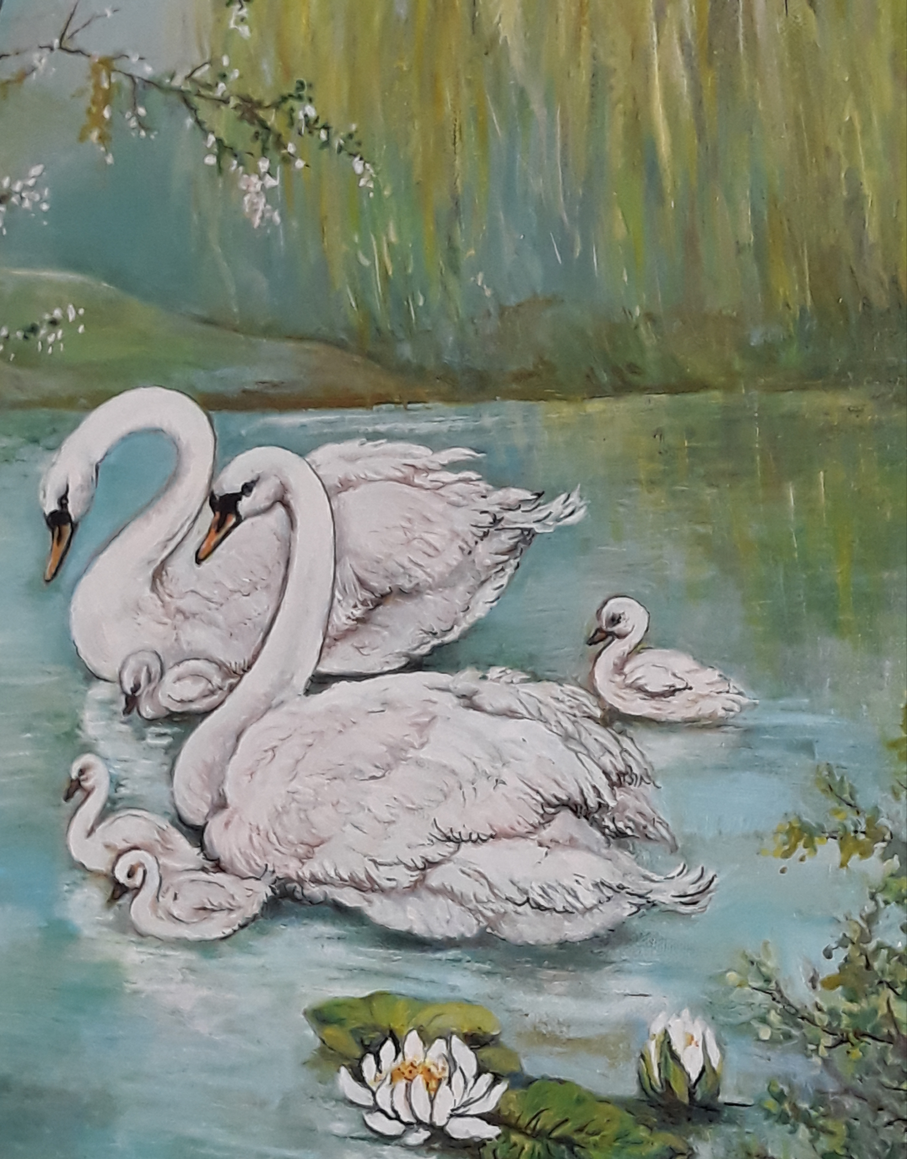 Swan family by Diana Editoiu Swan family in Photoshop Design Inspiration by Diana Editoiu