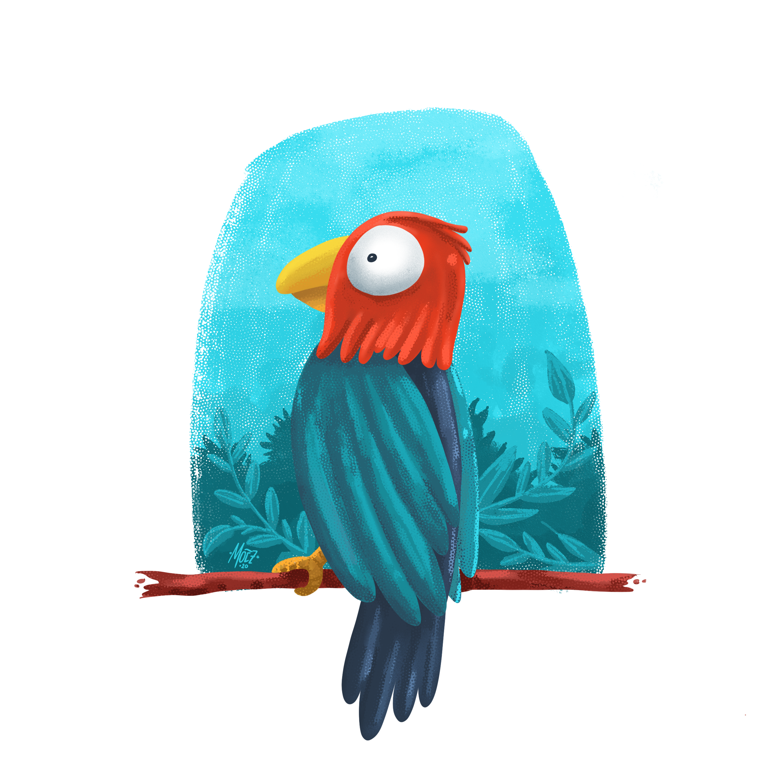 Bird - Animal Illustration by Moez Mozhart Bird - Animal Illustration in Character & Mascot design Inspiration by Moez Mozhart