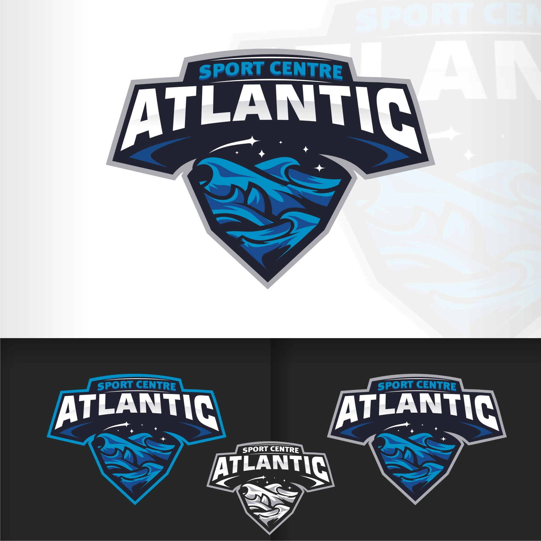 Sport Center Atlantic by Regita Sport Center Atlantic in Logo Design Inspiration by Regita