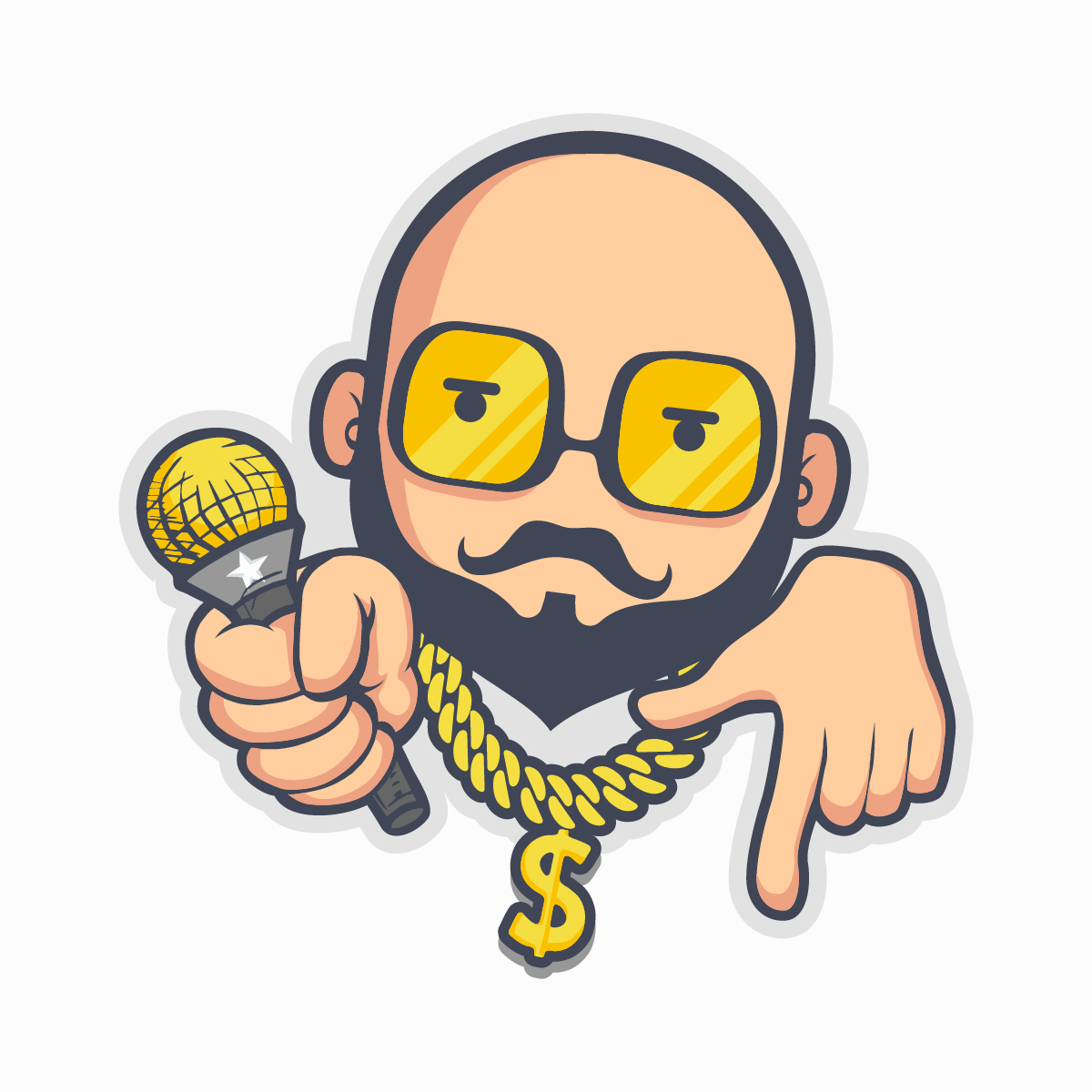 Hip hop logo in Character & Mascot design Inspiration by Regita