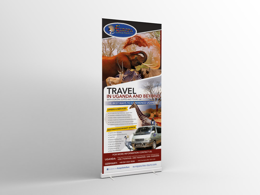 Roller for travel company in Signage Design Inspiration by Karmanskipro
