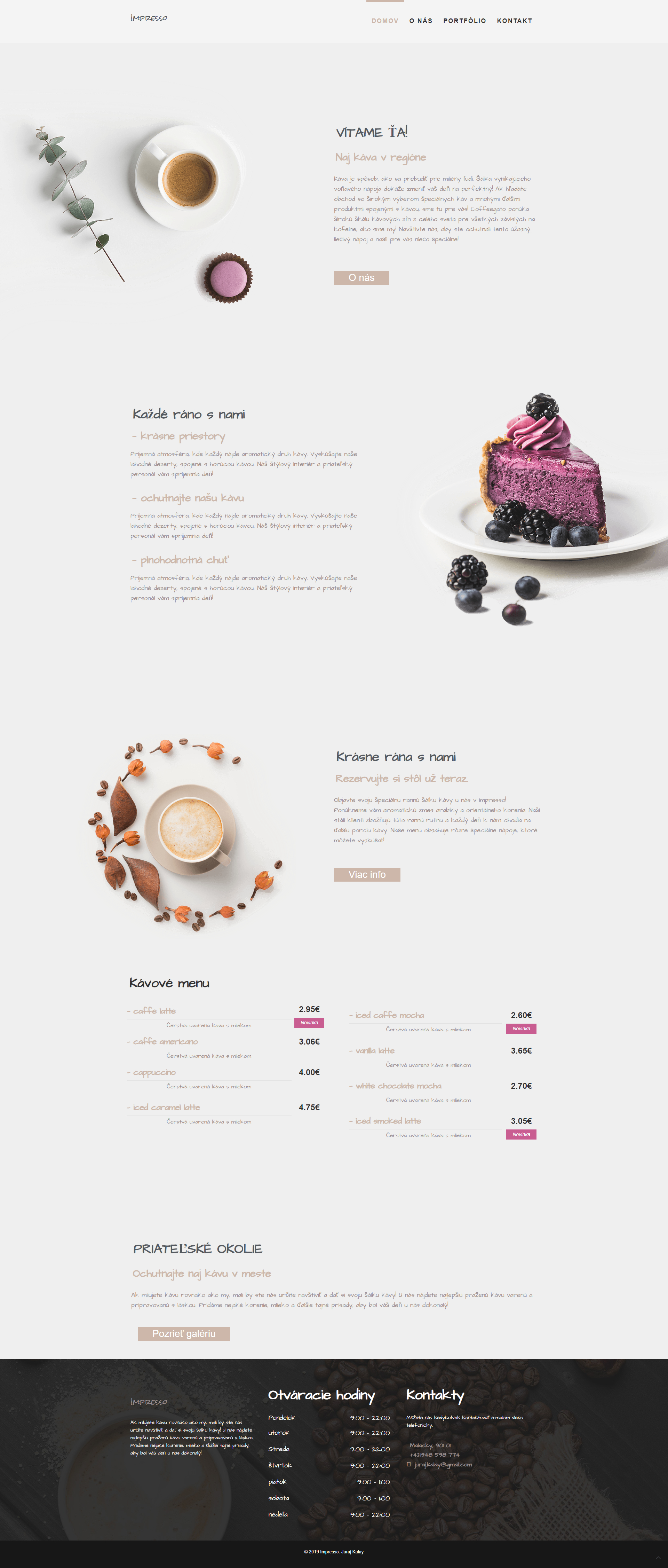 Caffe - Restaurant Wordpress Website by Juraj Caffe - Restaurant Wordpress Website in Website Design Inspiration by Juraj