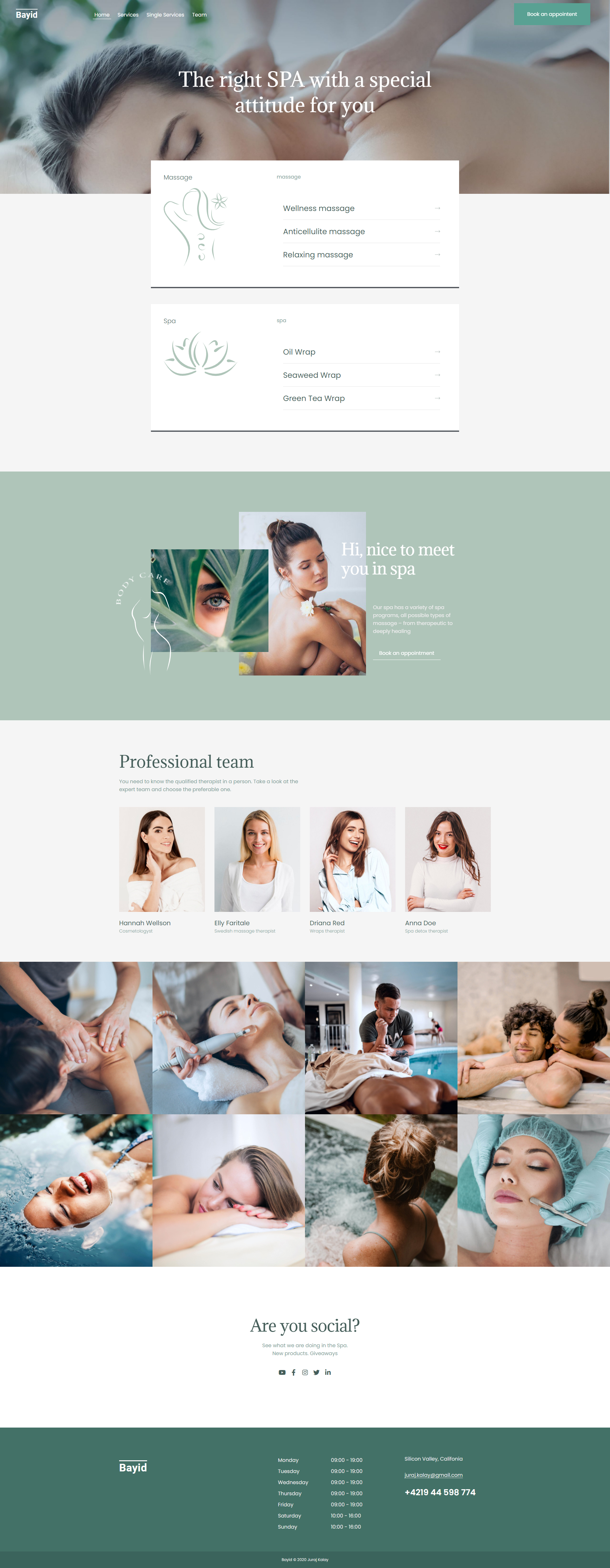 Spa Wordpress Website with Reservation System by Juraj Spa Wordpress Website with Reservation System in Website Design Inspiration by Juraj