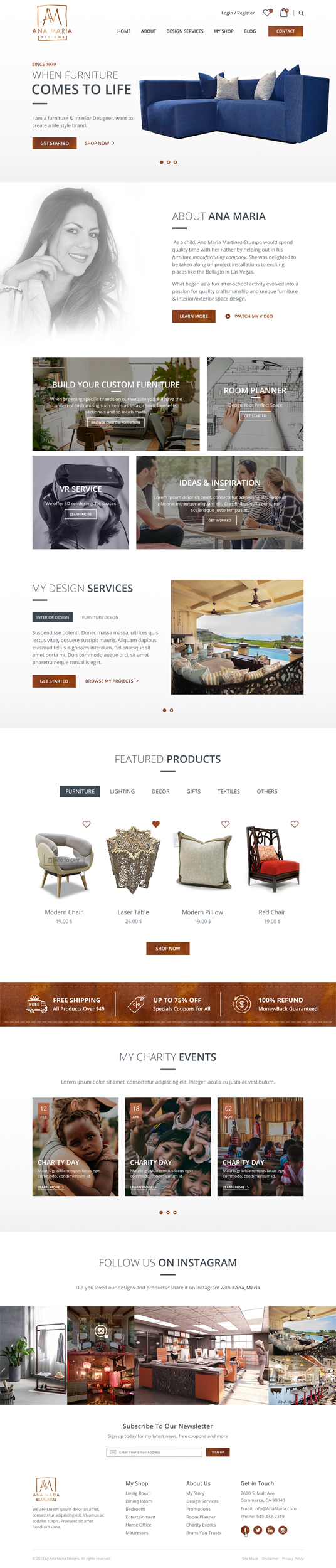 Internal Furniture Designer - Home Page By Sadek Ad 95668 - Designhill