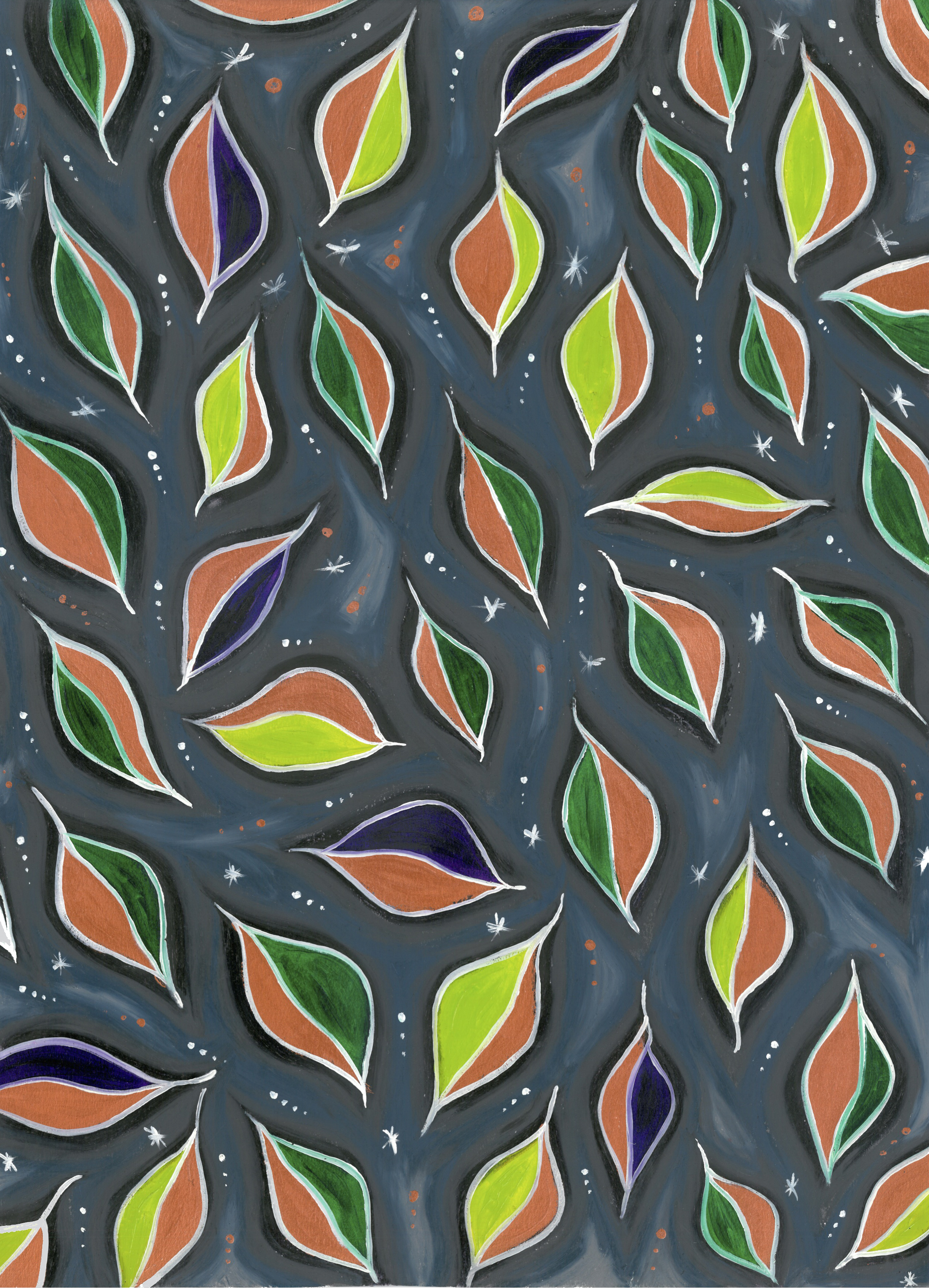 Nightwhispers in Pattern & Surface Design Inspiration by Eléa Hohweiller