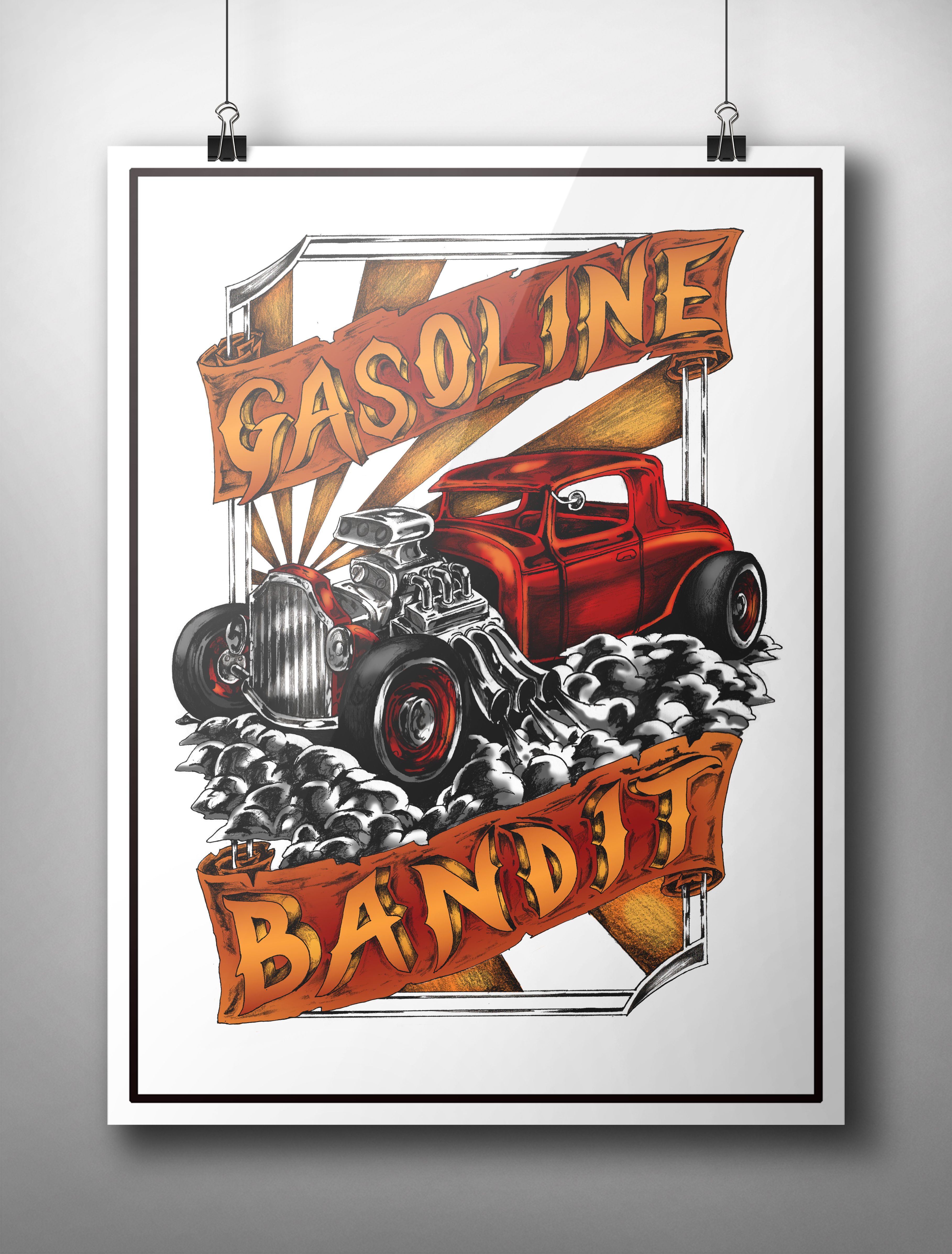 Gasoline Bandit by Hariidonk Gasoline Bandit in T-Shirt Design Inspiration by Hariidonk