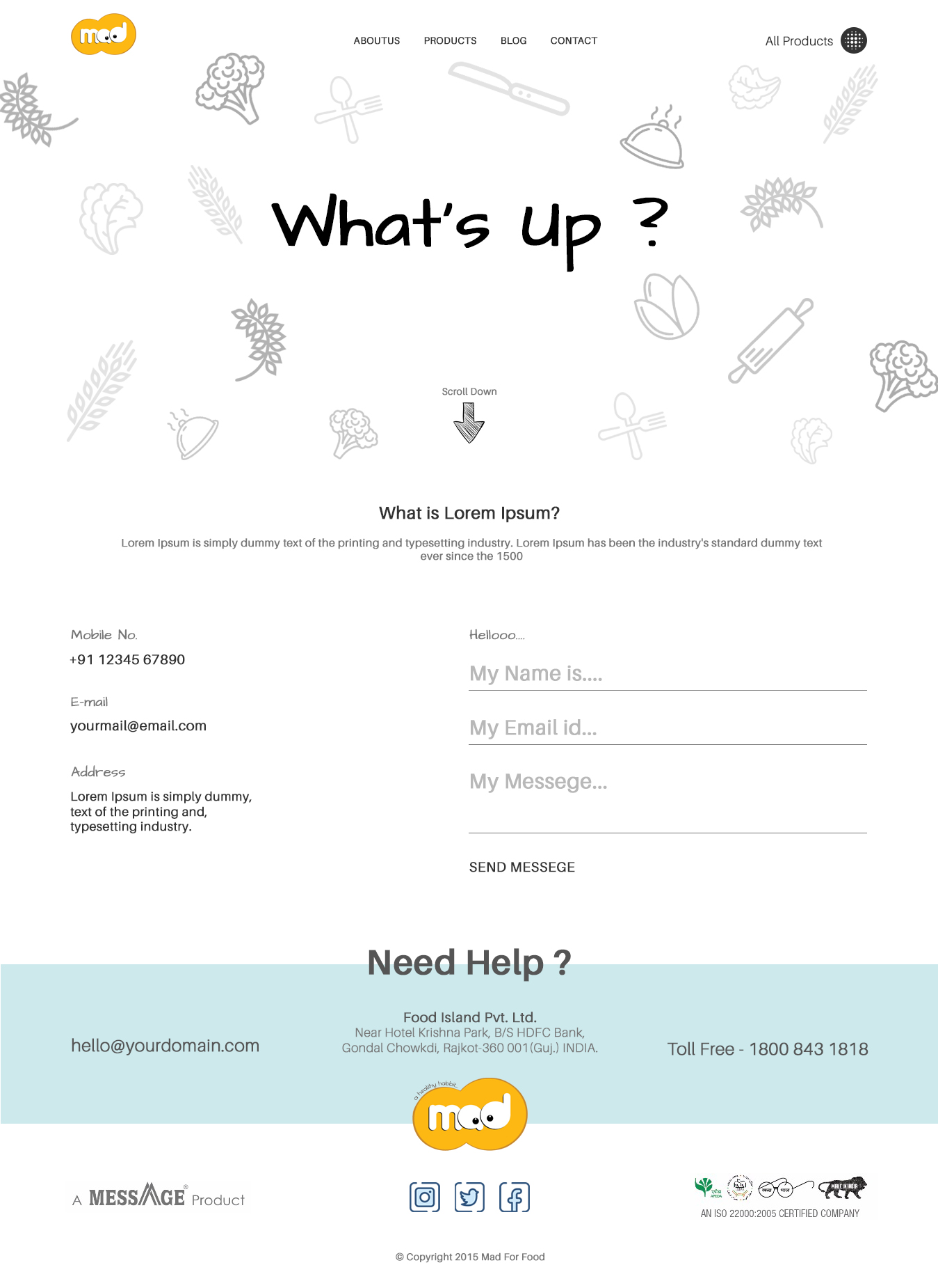 Landing Page_Contact Us by Vandit3107shah Landing Page_Contact Us in Landing page design Inspiration by Vandit3107shah