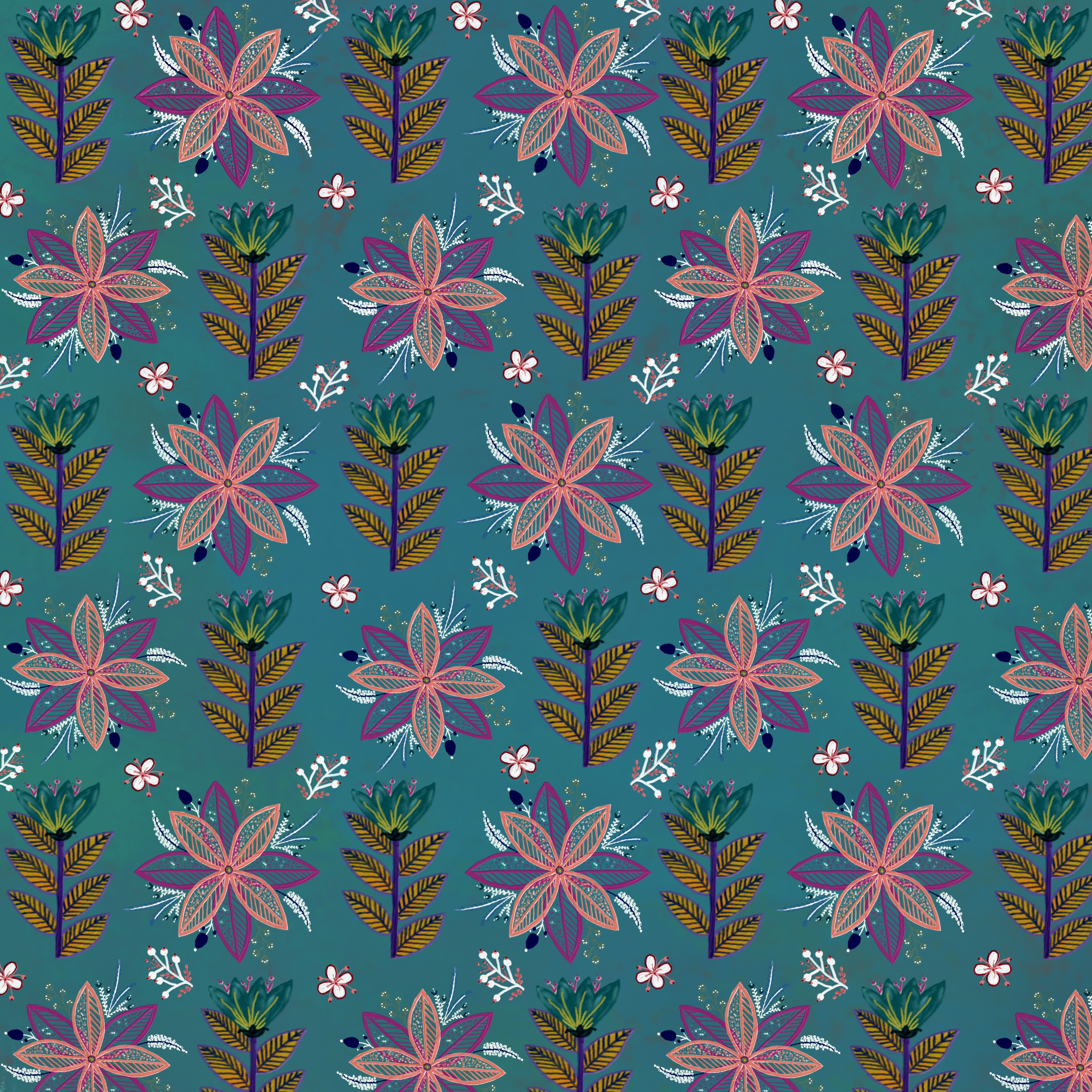 Floral spring pattern by Nisha Ramasamy Floral spring pattern in Pattern & Surface Design Inspiration by Nisha Ramasamy