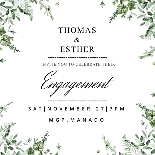 Engagement Invitation by Pierre Roringpandey Engagement Invitation in Invitation Card Design Inspiration by Pierre Roringpandey