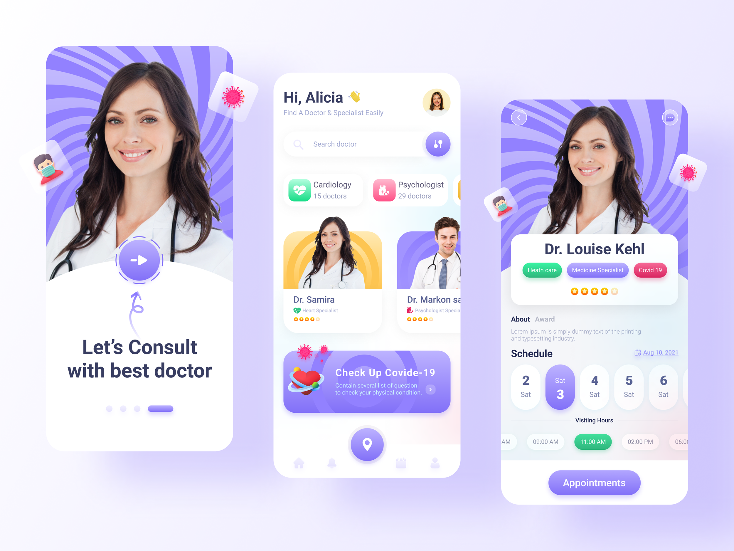 Doctor Point Mobile App Exploration by Saddam Hosen Doctor Point Mobile App Exploration in Mobile Apps Design Inspiration by Saddam Hosen