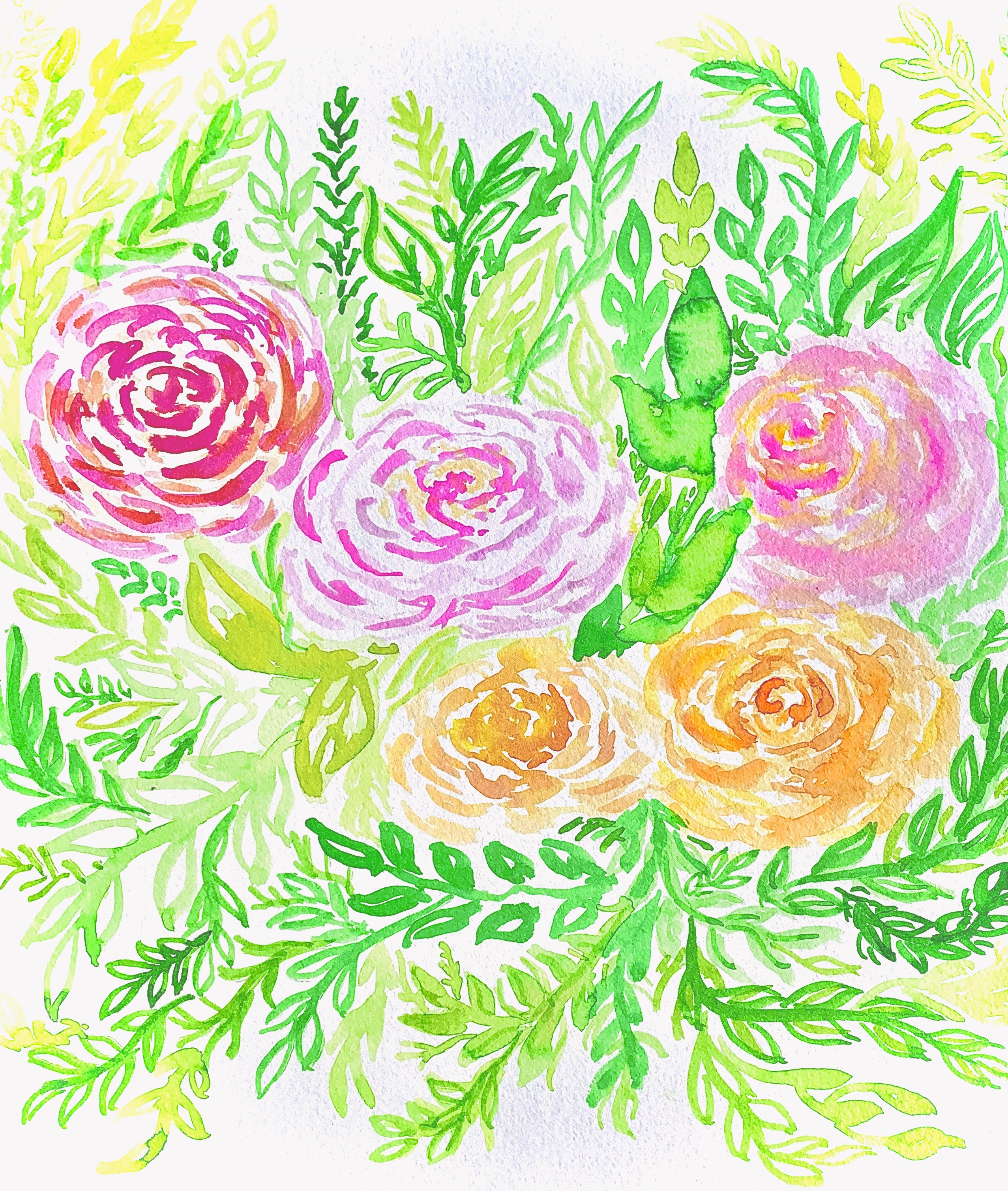 Pink Petals in Illustration and Graphics Inspiration by Maddie Congdon