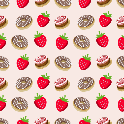 Cake Pattern Design in Digital Art Inspiration by Bayu Agung Mahendra