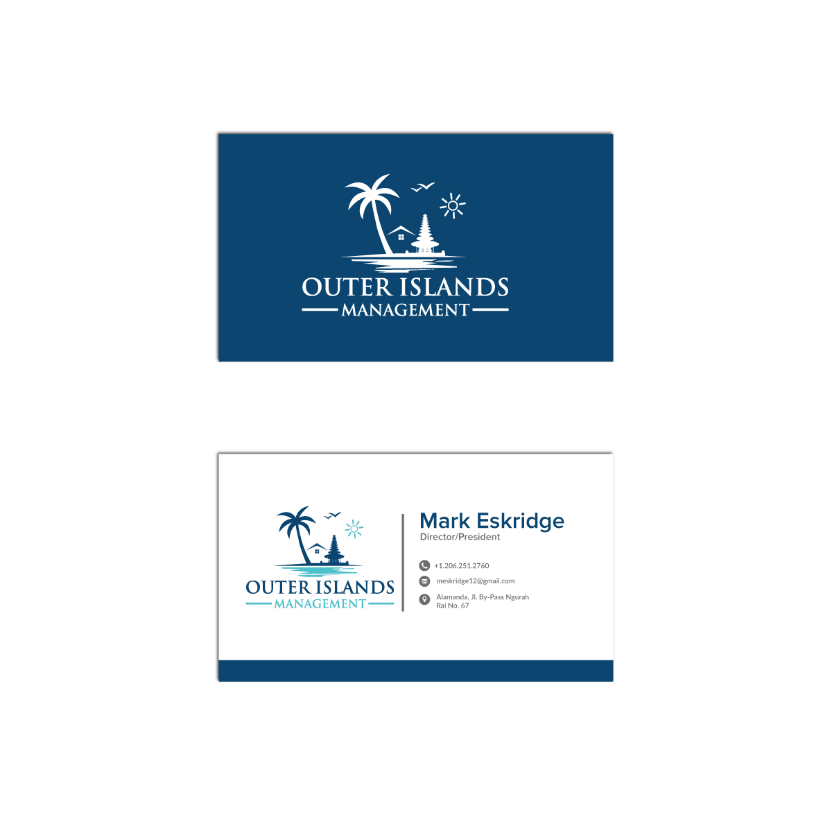 outer island management by Mehnur outer island management in Business Card Design Inspiration by Mehnur