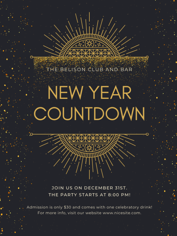 New Year Countdown Invitation by Ayn Fritzi Pachoco New Year Countdown Invitation in Invitation Card Design Inspiration by Ayn Fritzi Pachoco
