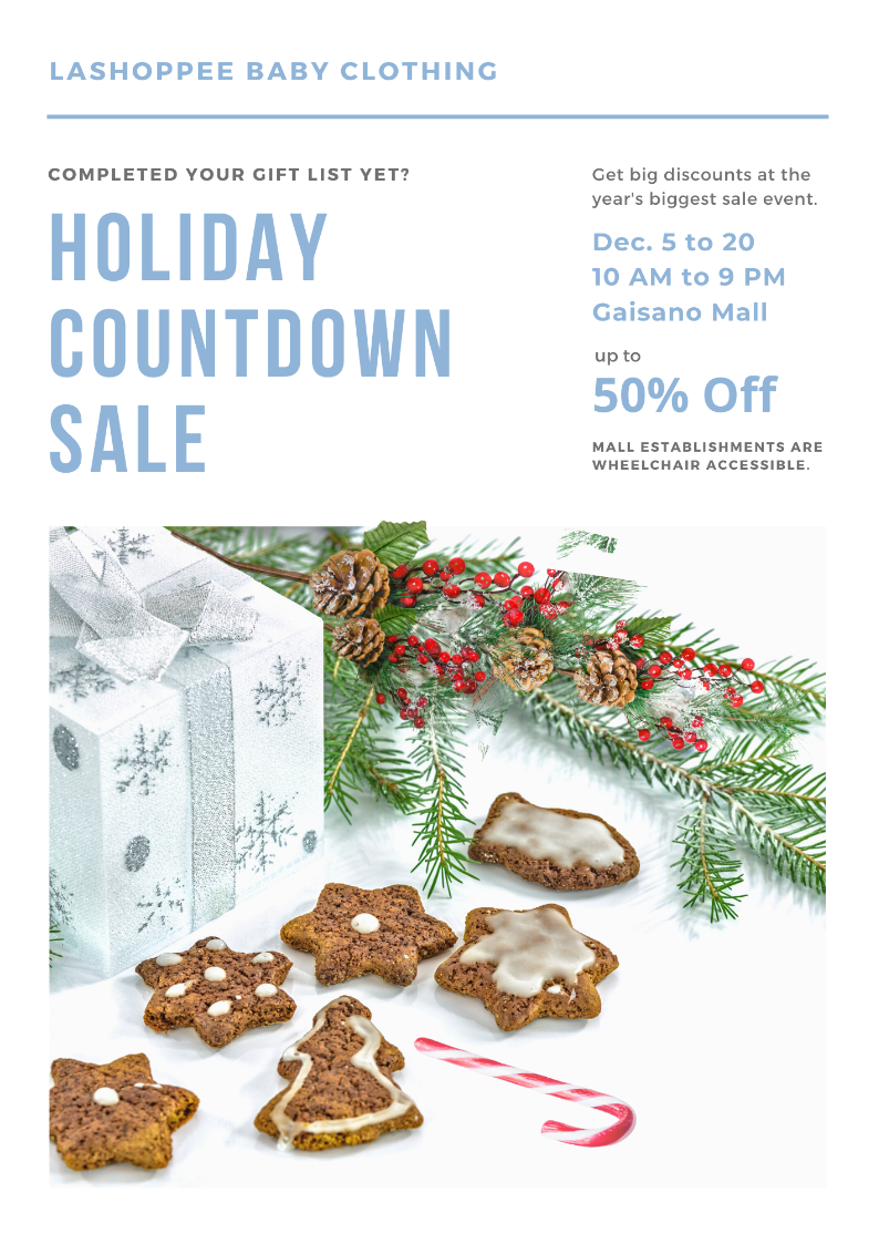 Let's Get Salesy Christmas Sales Ad by Ayn Fritzi Pachoco Let's Get Salesy Christmas Sales Ad in Newsletter Design Inspiration by Ayn Fritzi Pachoco