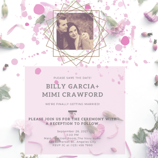 Reception Invitation by Ayn Fritzi Pachoco Reception Invitation in Invitation Card Design Inspiration by Ayn Fritzi Pachoco
